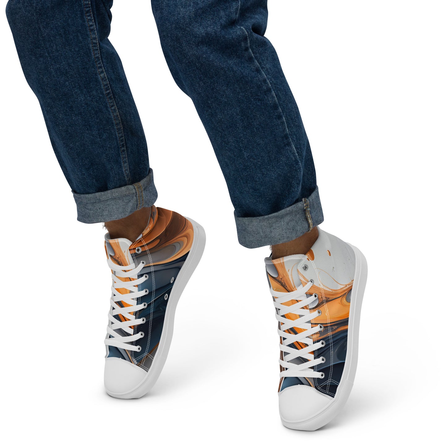 Men’s high top canvas shoes