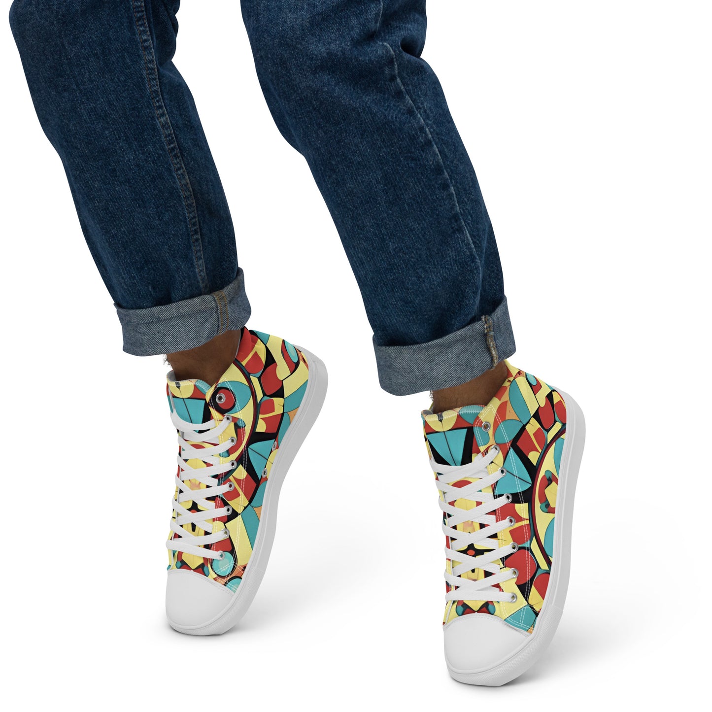 Men’s high top canvas shoes