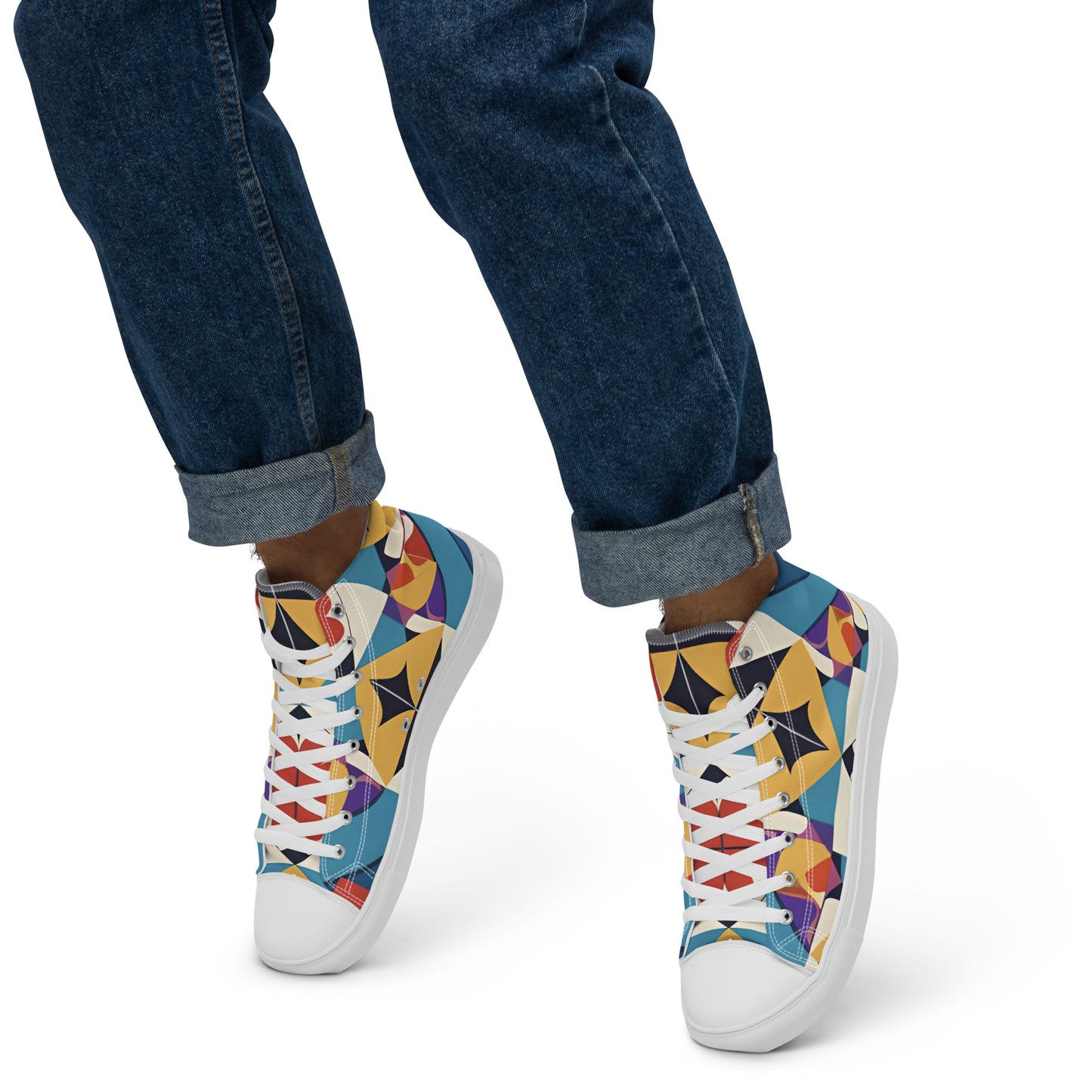 Men’s high top canvas shoes