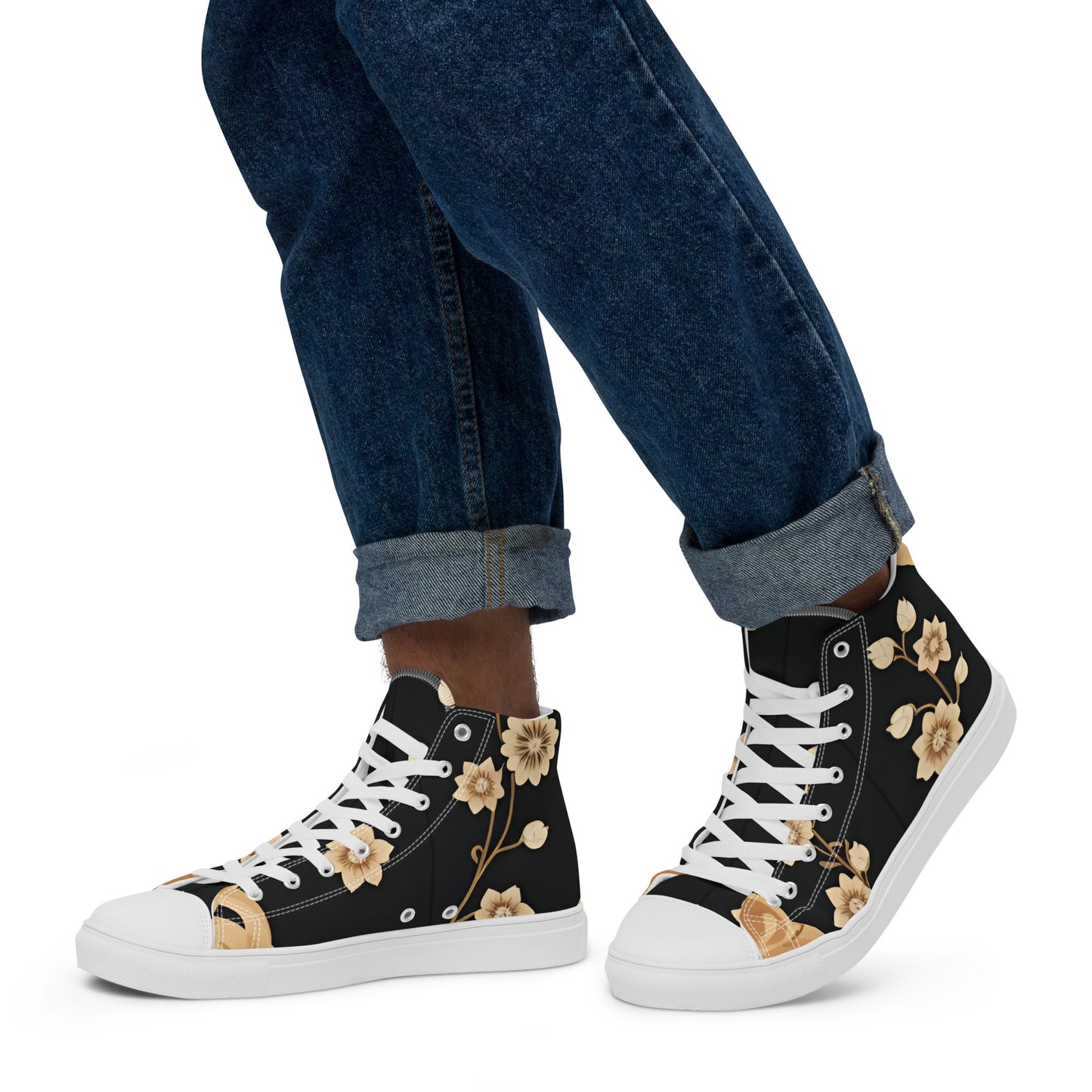 Men’s high top canvas shoes