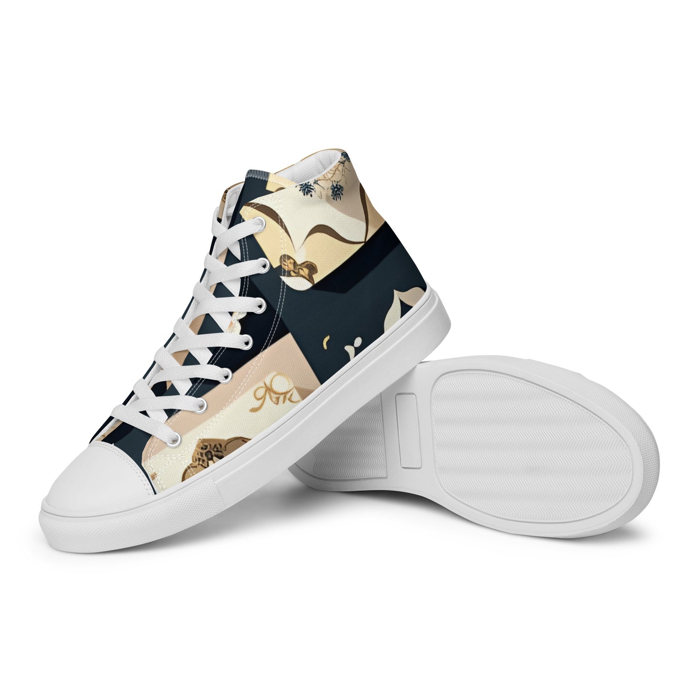 Men’s high top canvas shoes