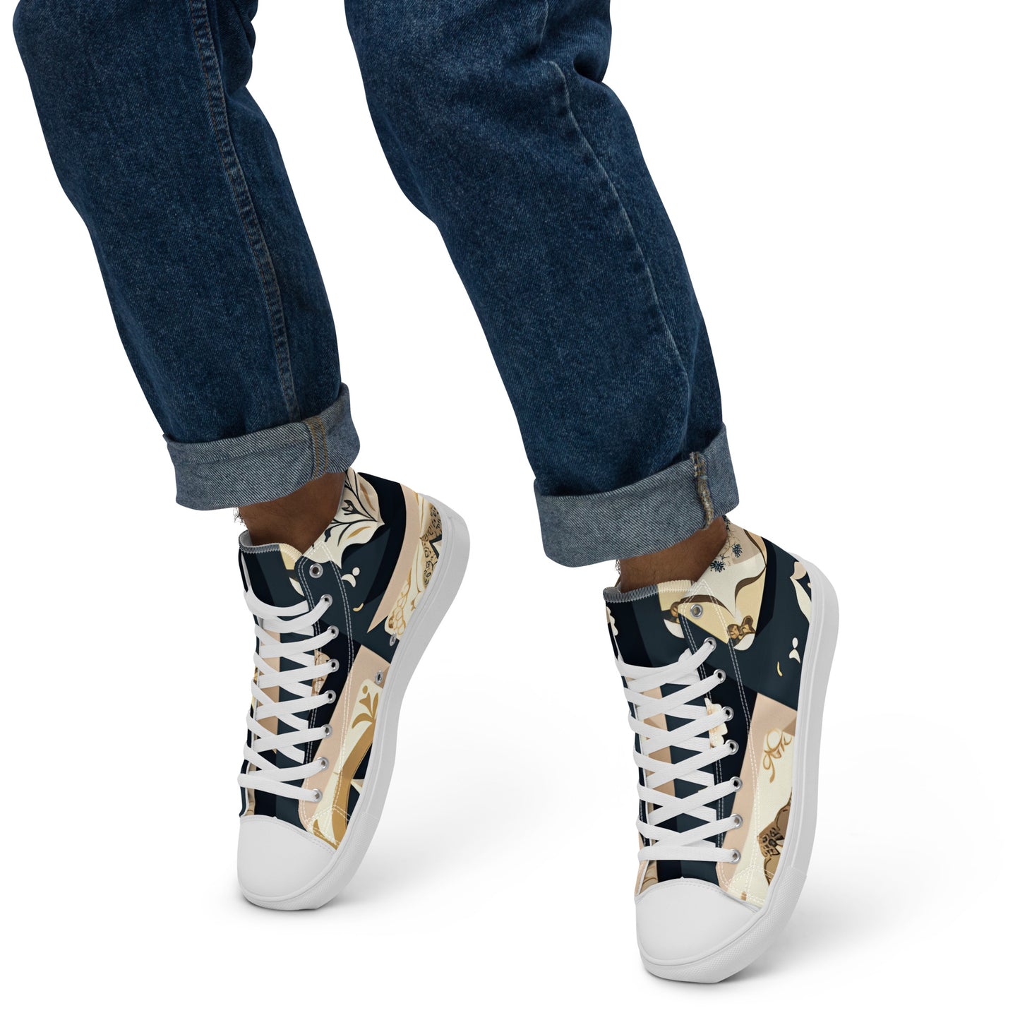 Men’s high top canvas shoes