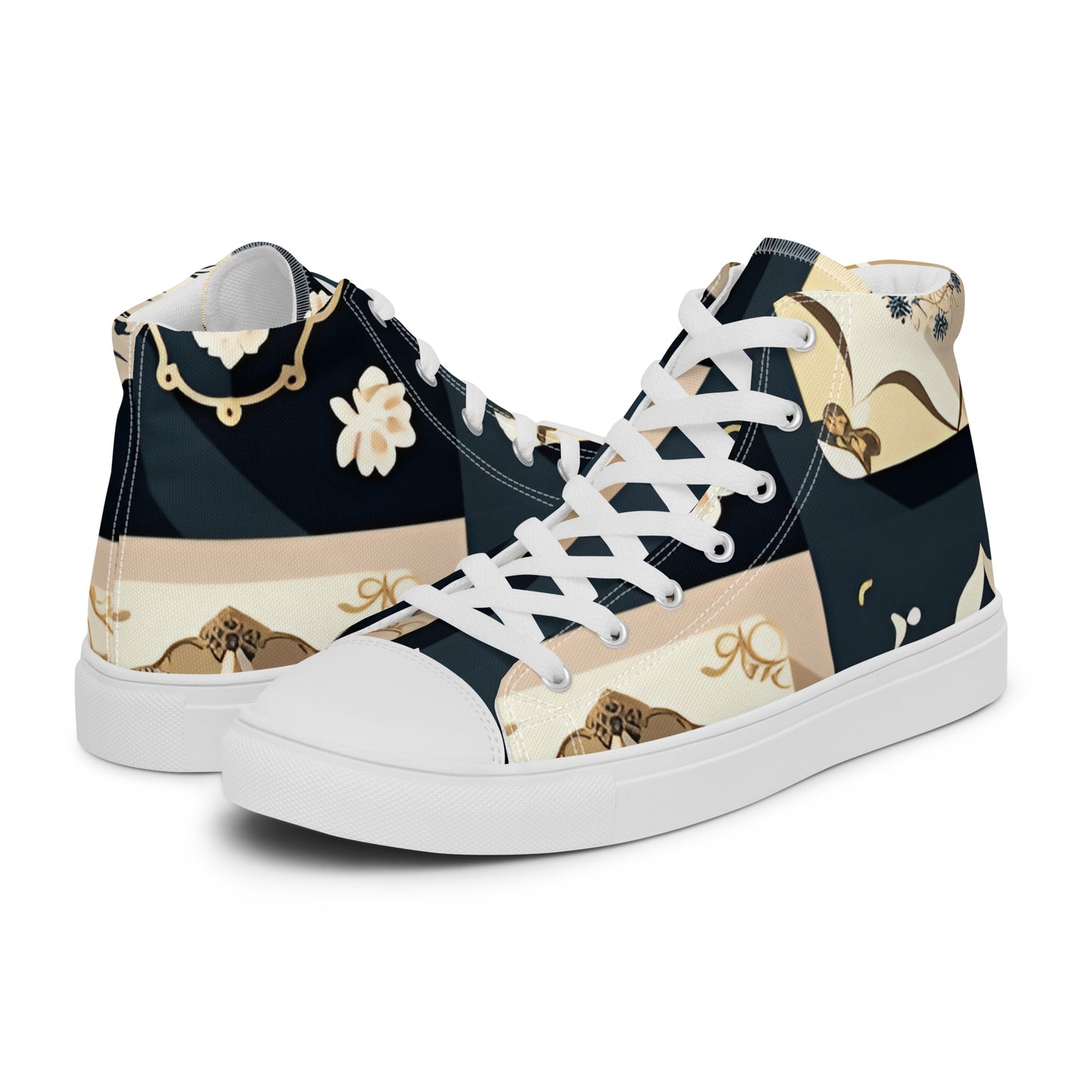 Men’s high top canvas shoes