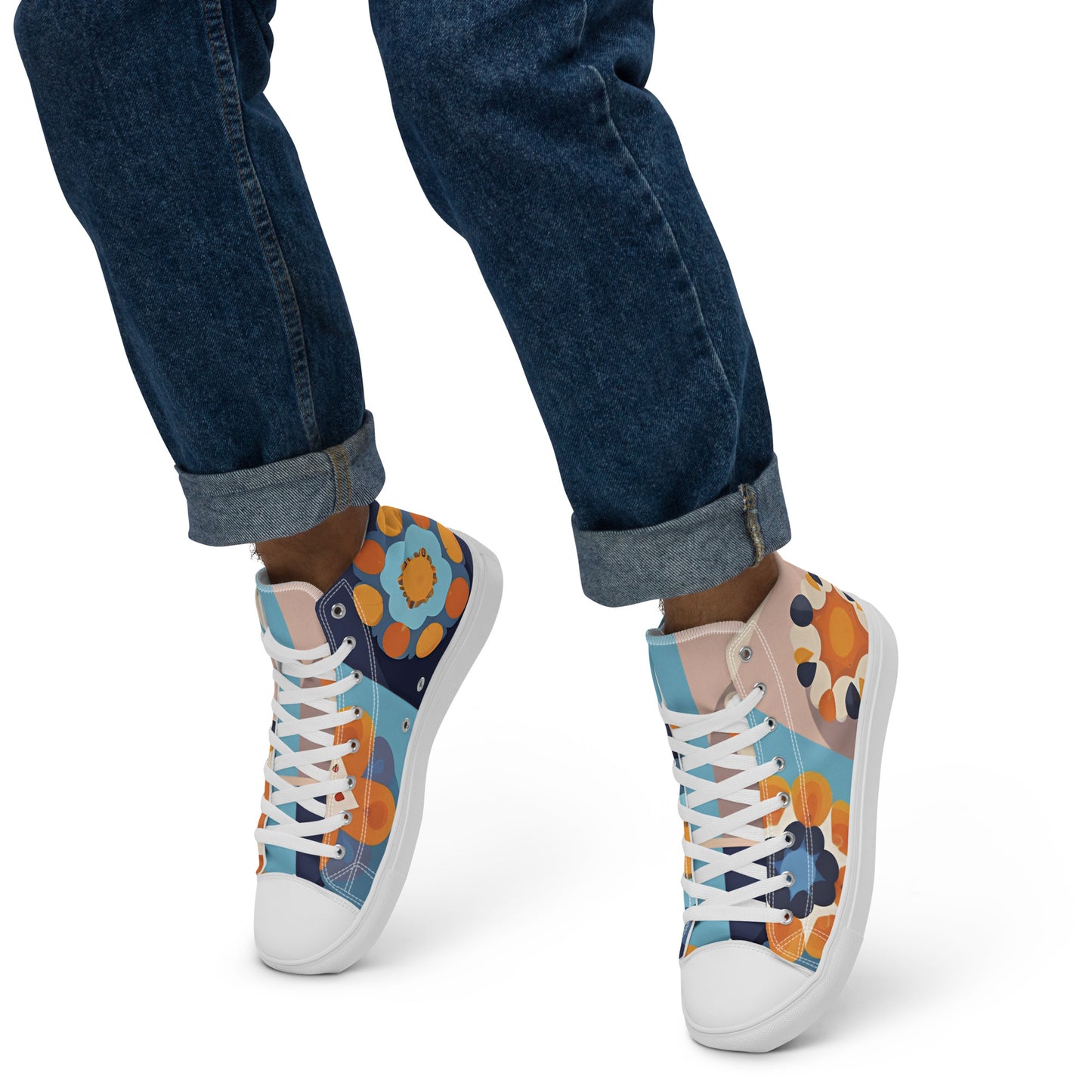 Men’s high top canvas shoes