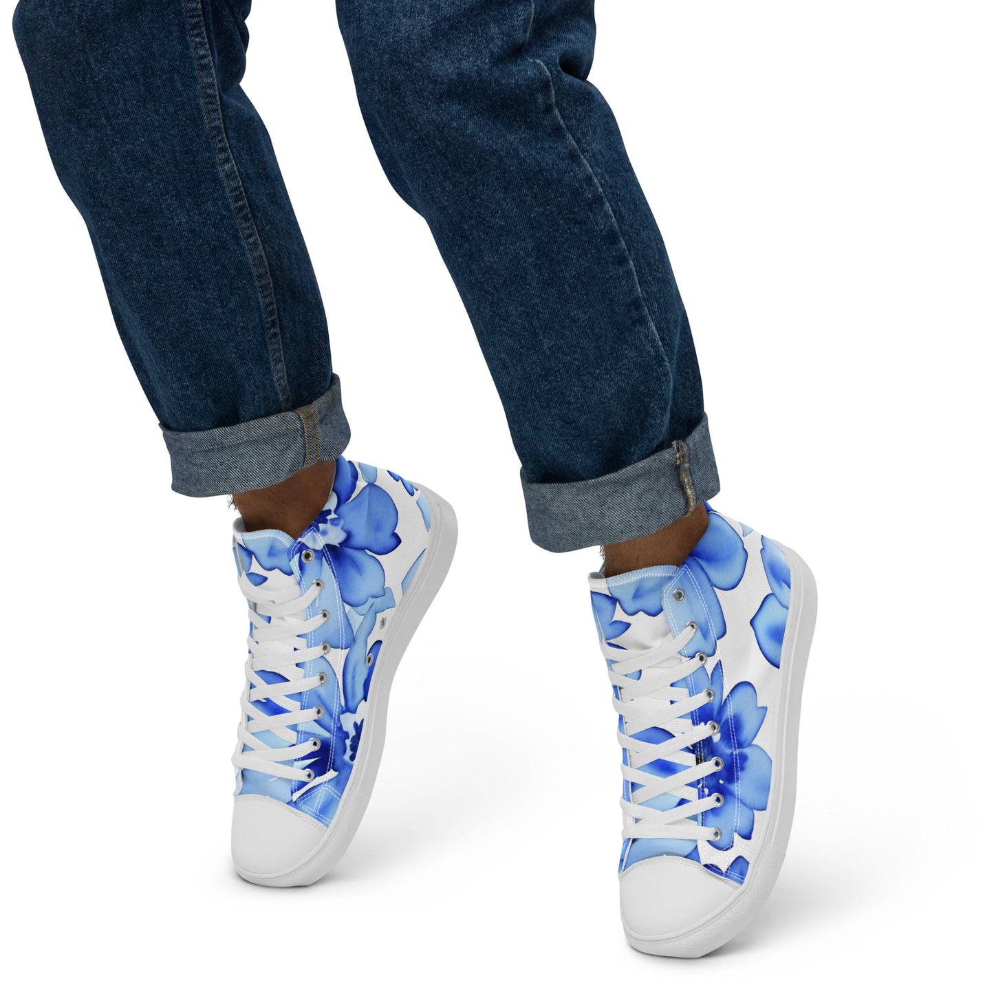 Men’s high top canvas shoes