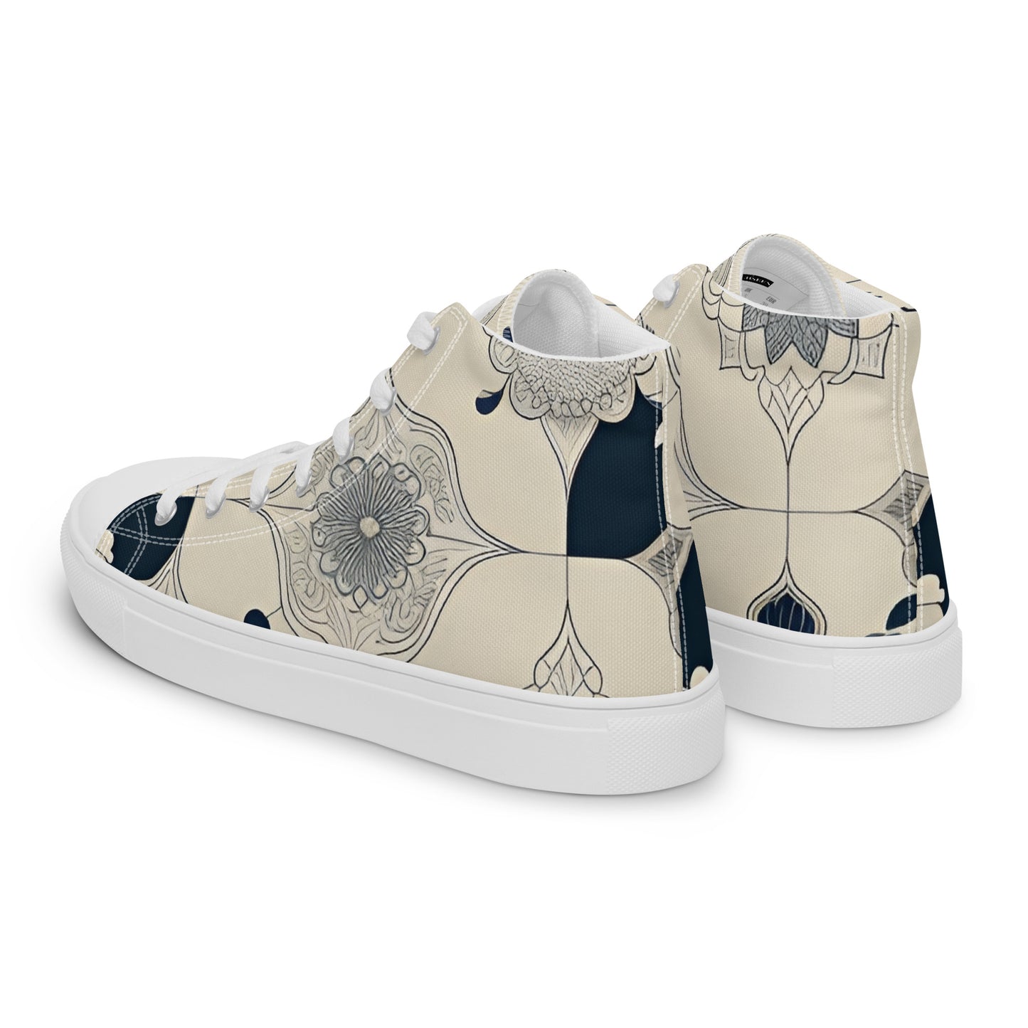 Men’s high top canvas shoes