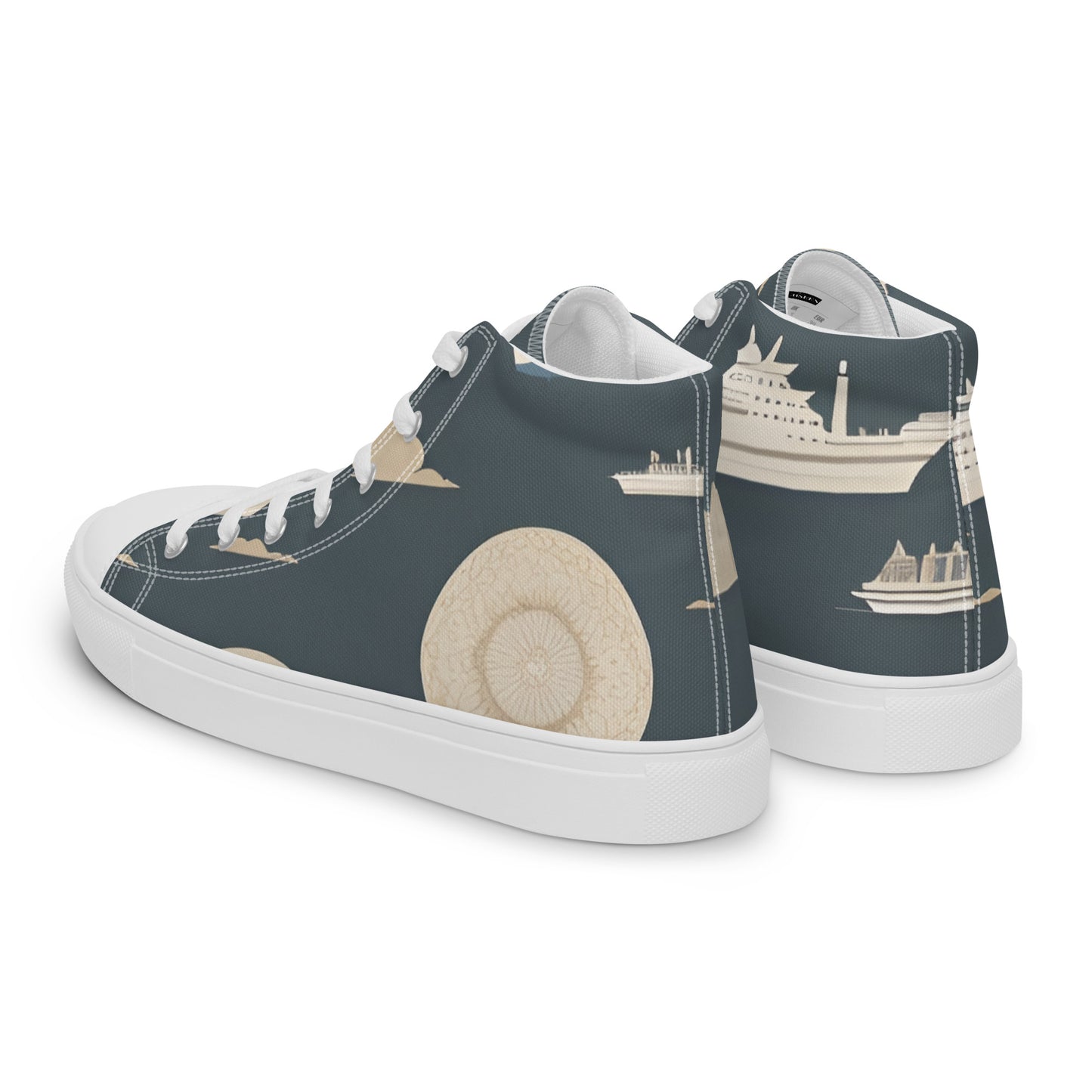 Men’s high top canvas shoes