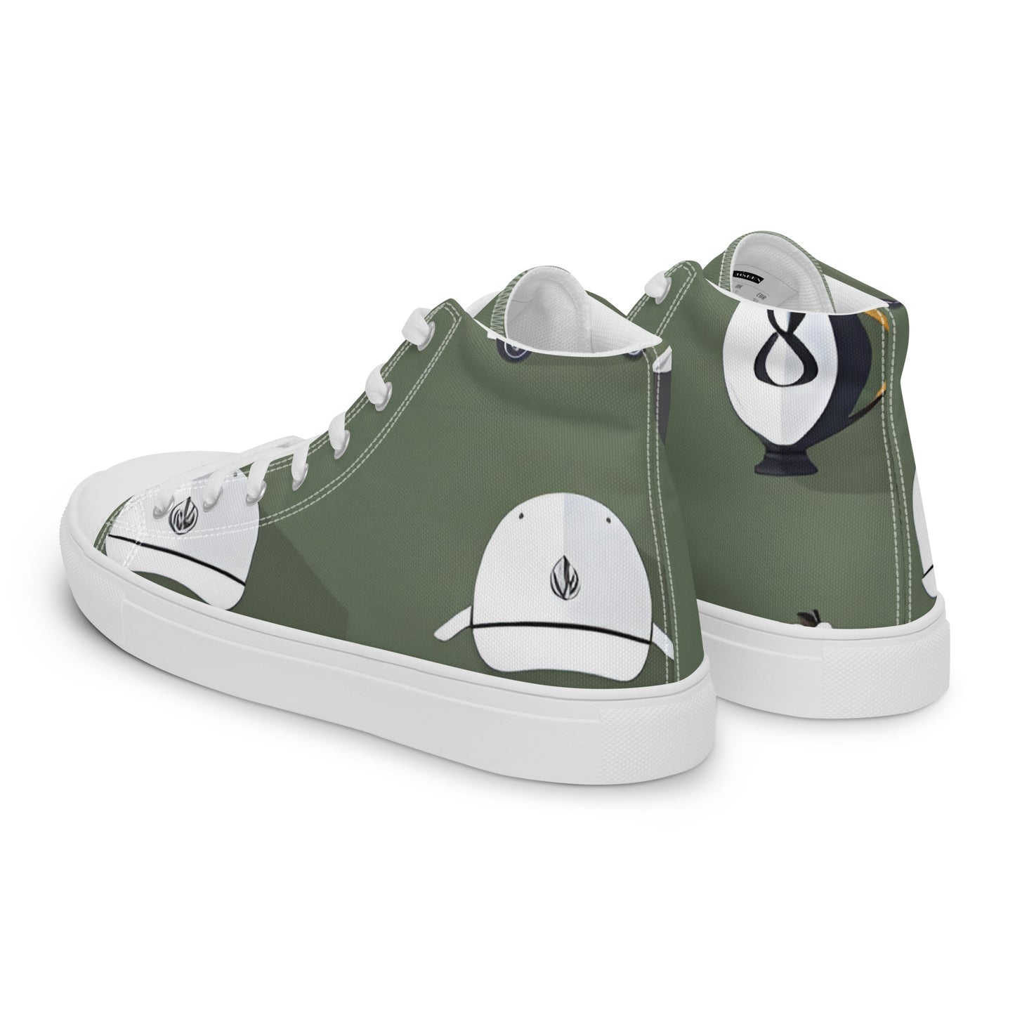 Men’s high top canvas shoes