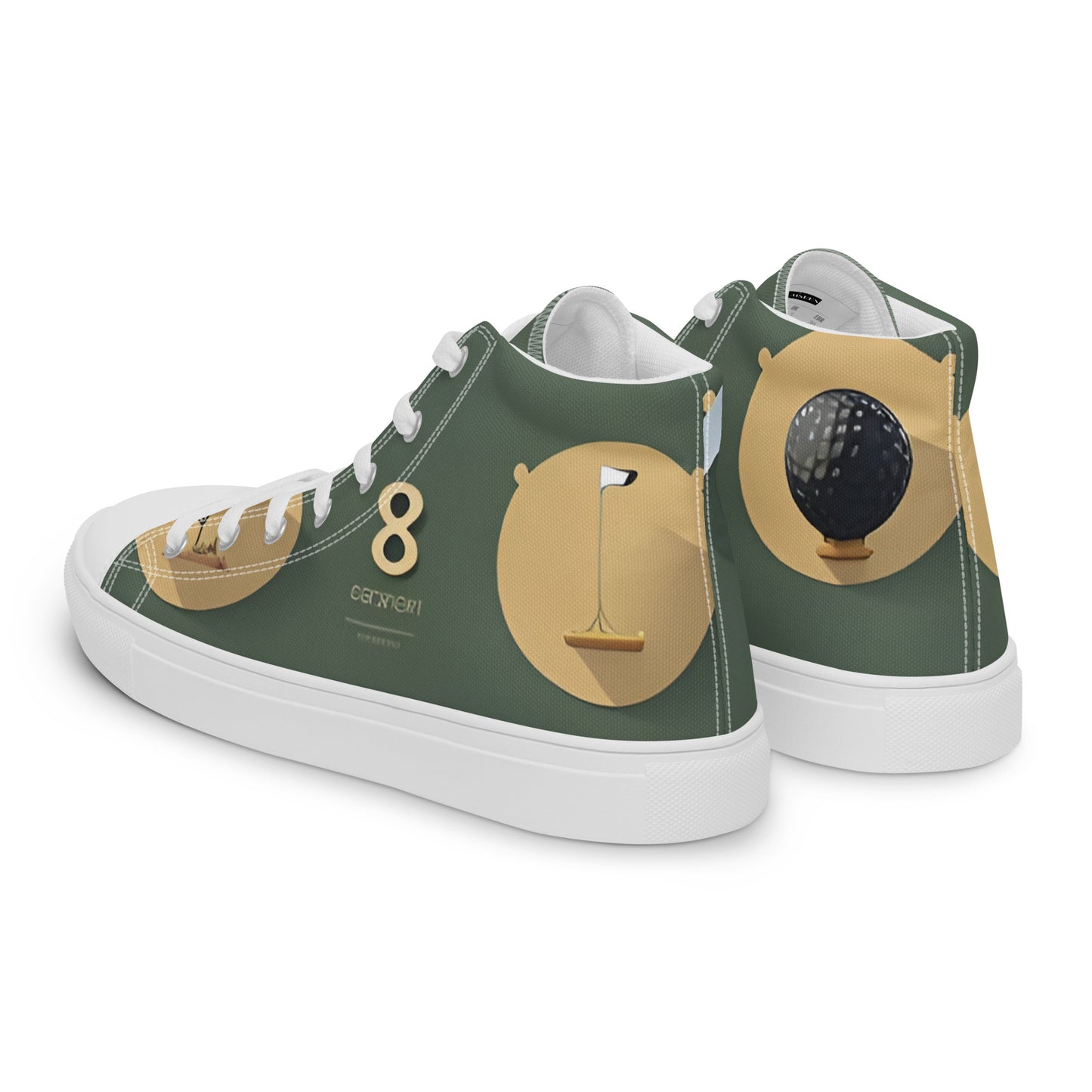 Men’s high top canvas shoes