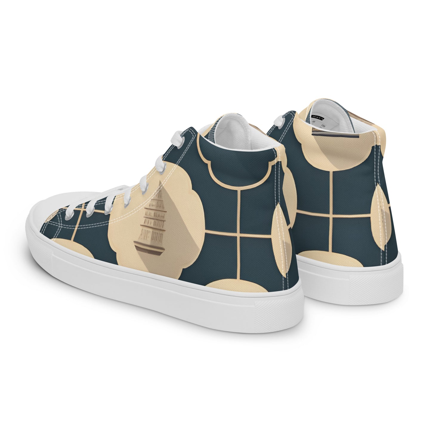 Men’s high top canvas shoes