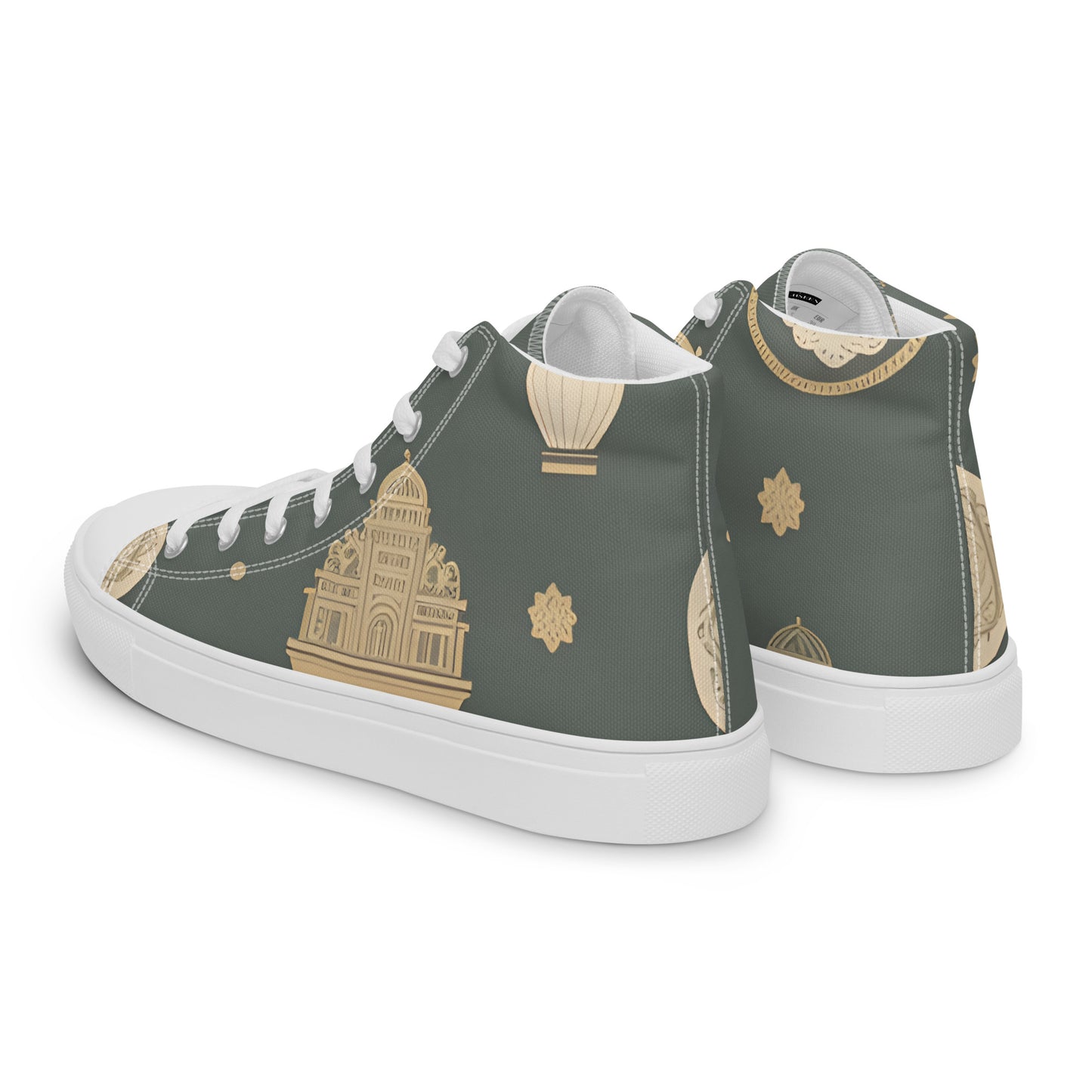 Men’s high top canvas shoes