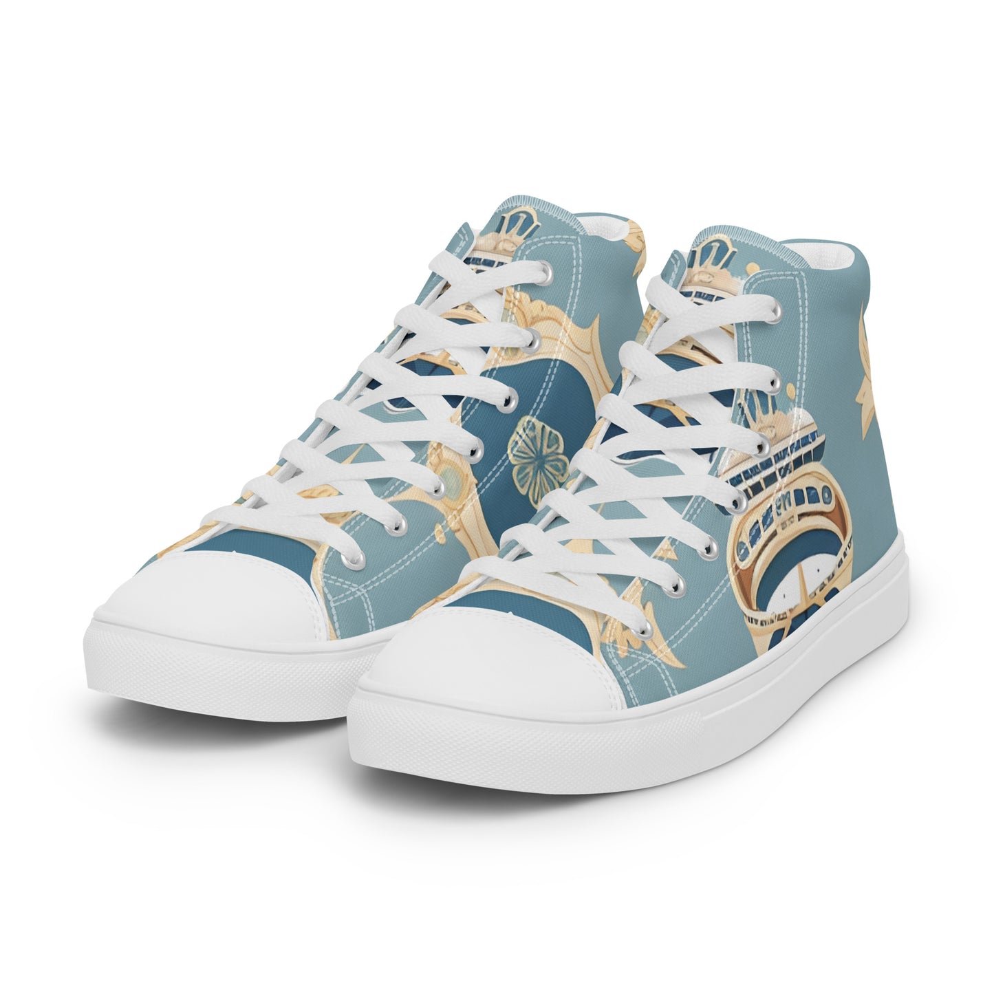 Men’s high top canvas shoes