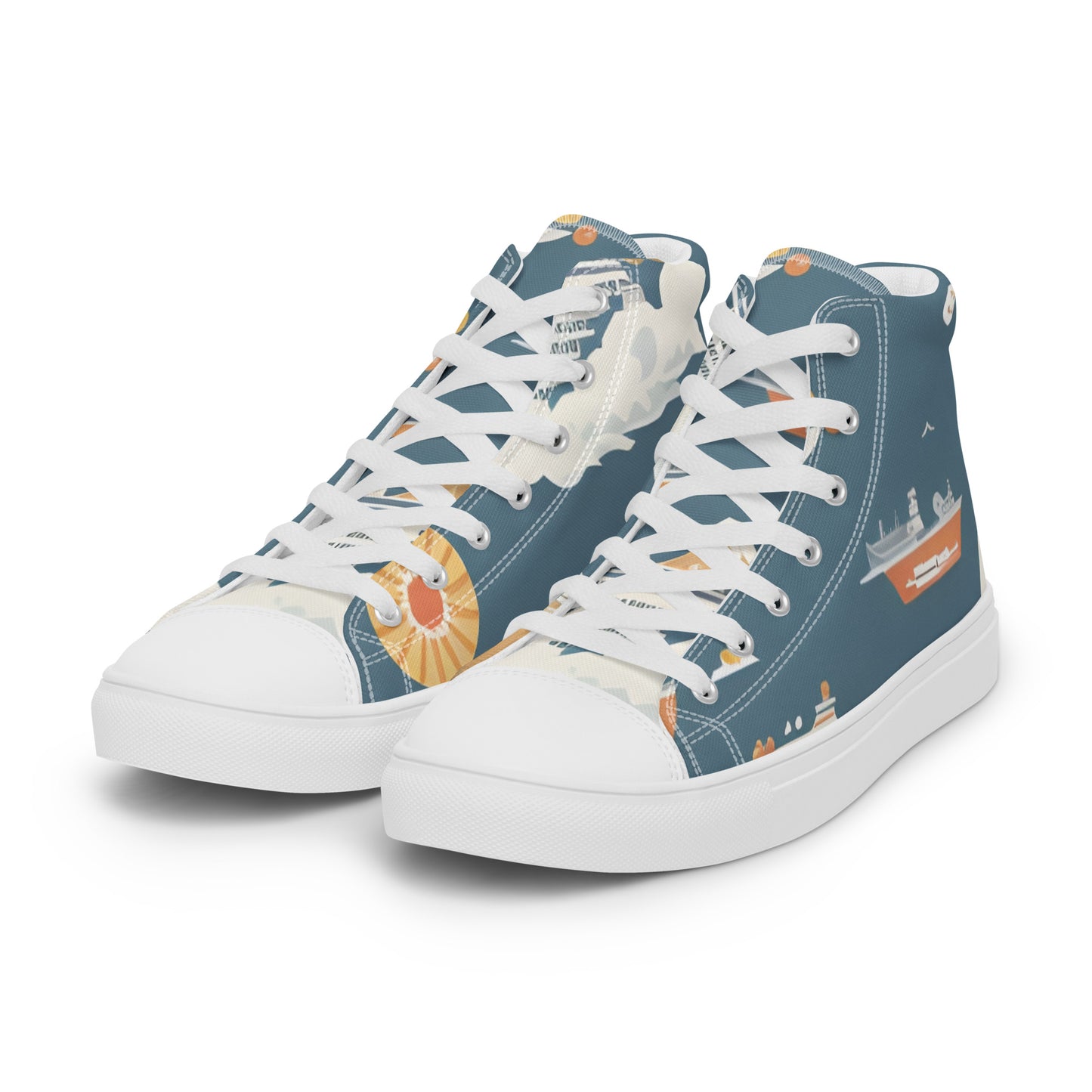 Men’s high top canvas shoes