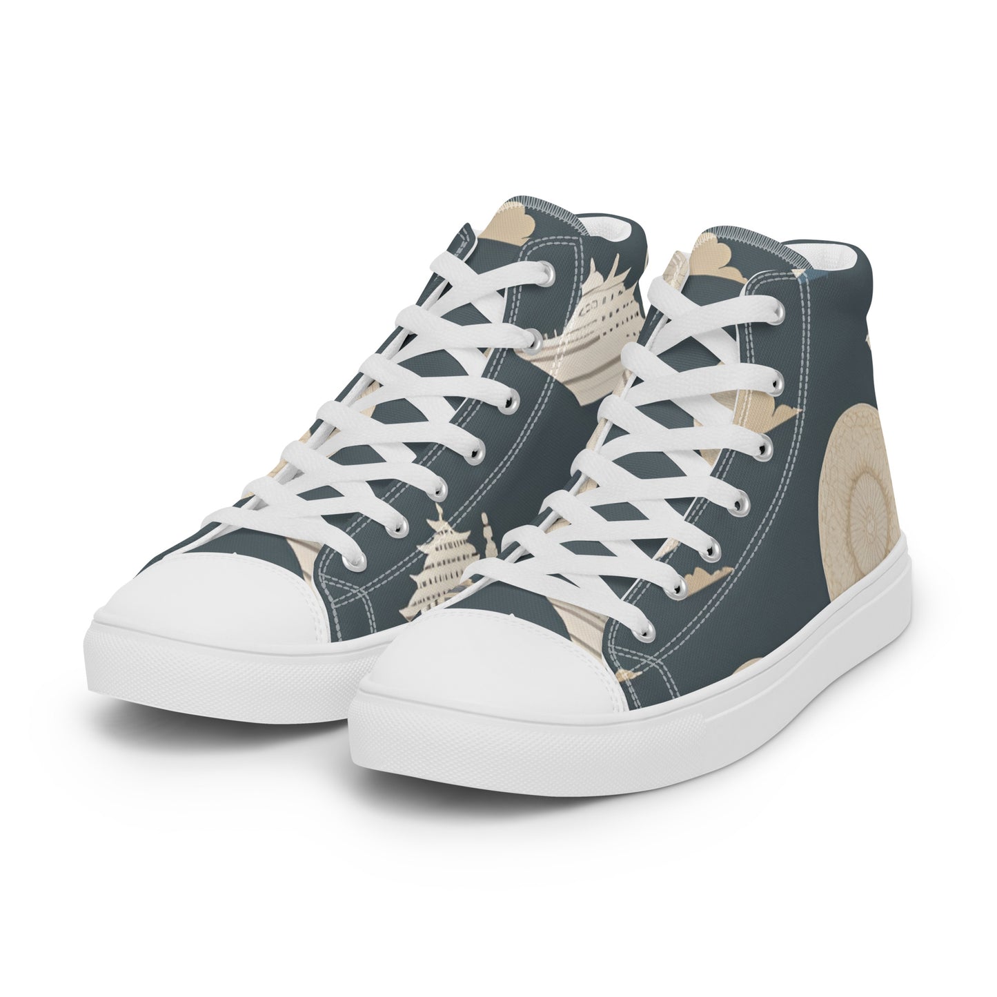 Men’s high top canvas shoes