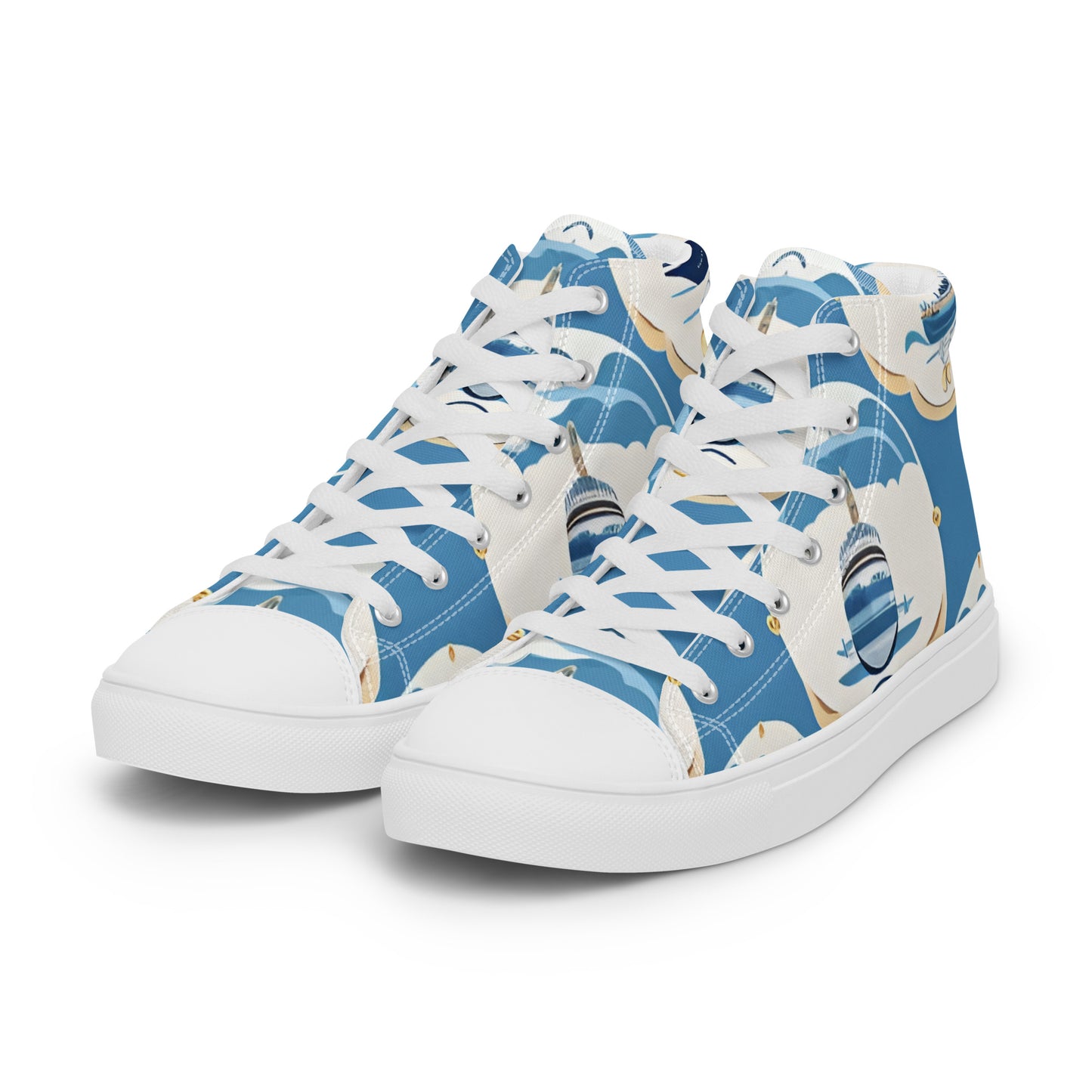 Men’s high top canvas shoes