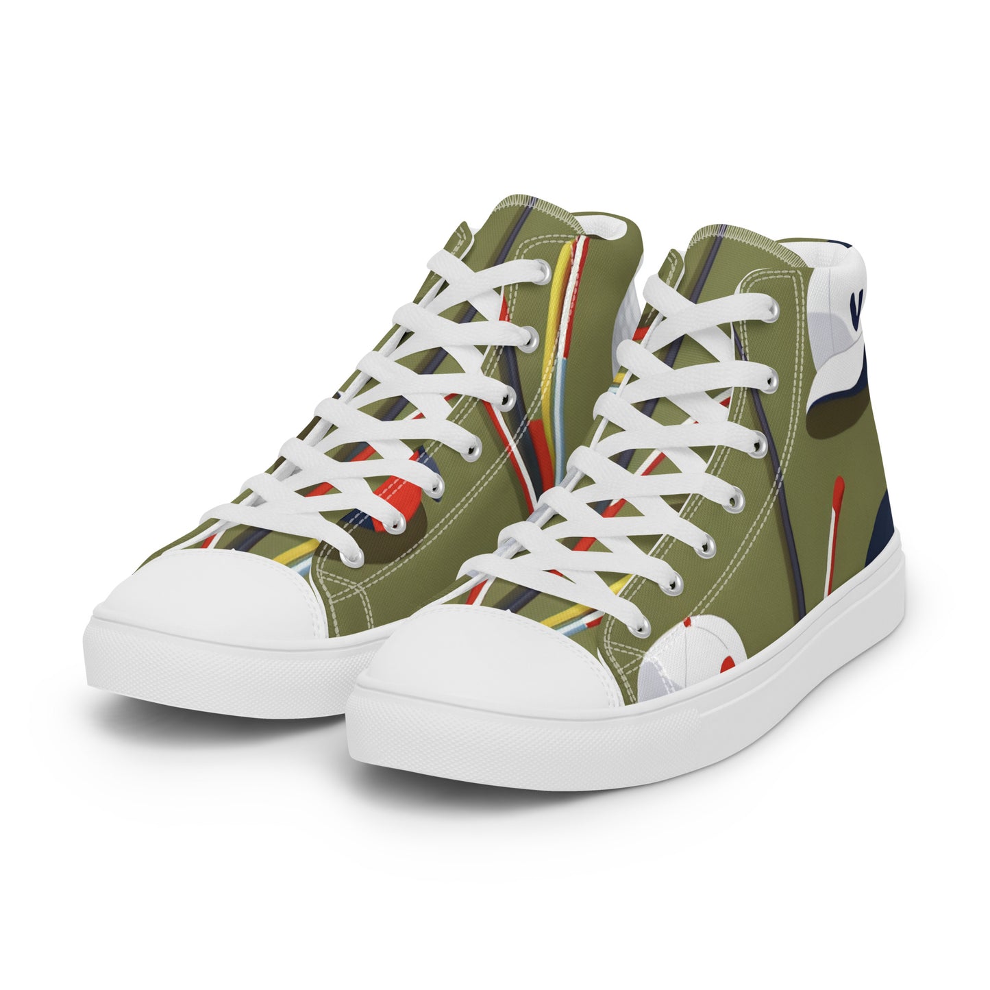 Men’s high top canvas shoes