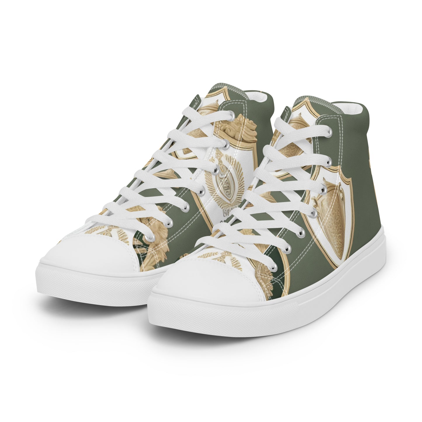 Men’s high top canvas shoes