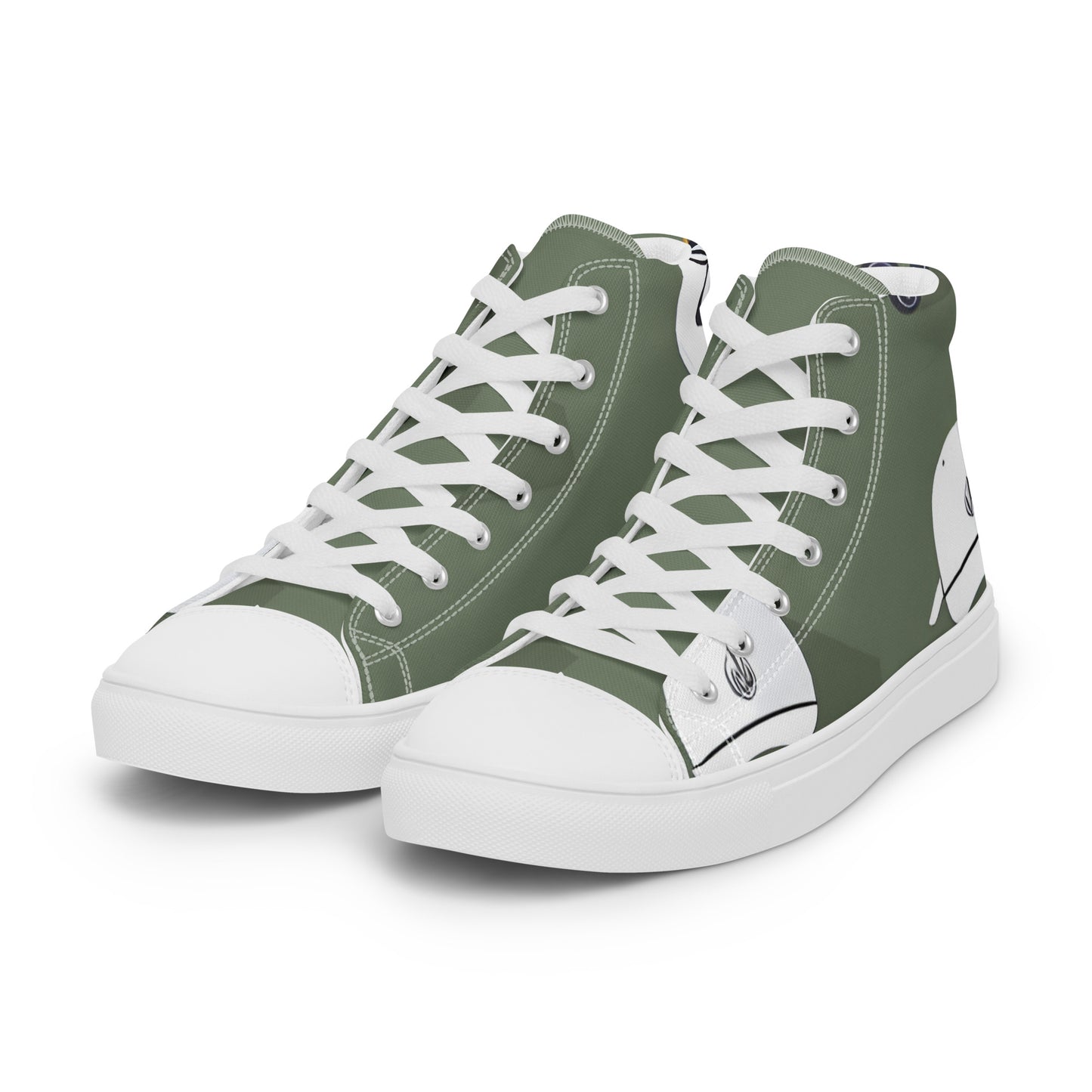 Men’s high top canvas shoes