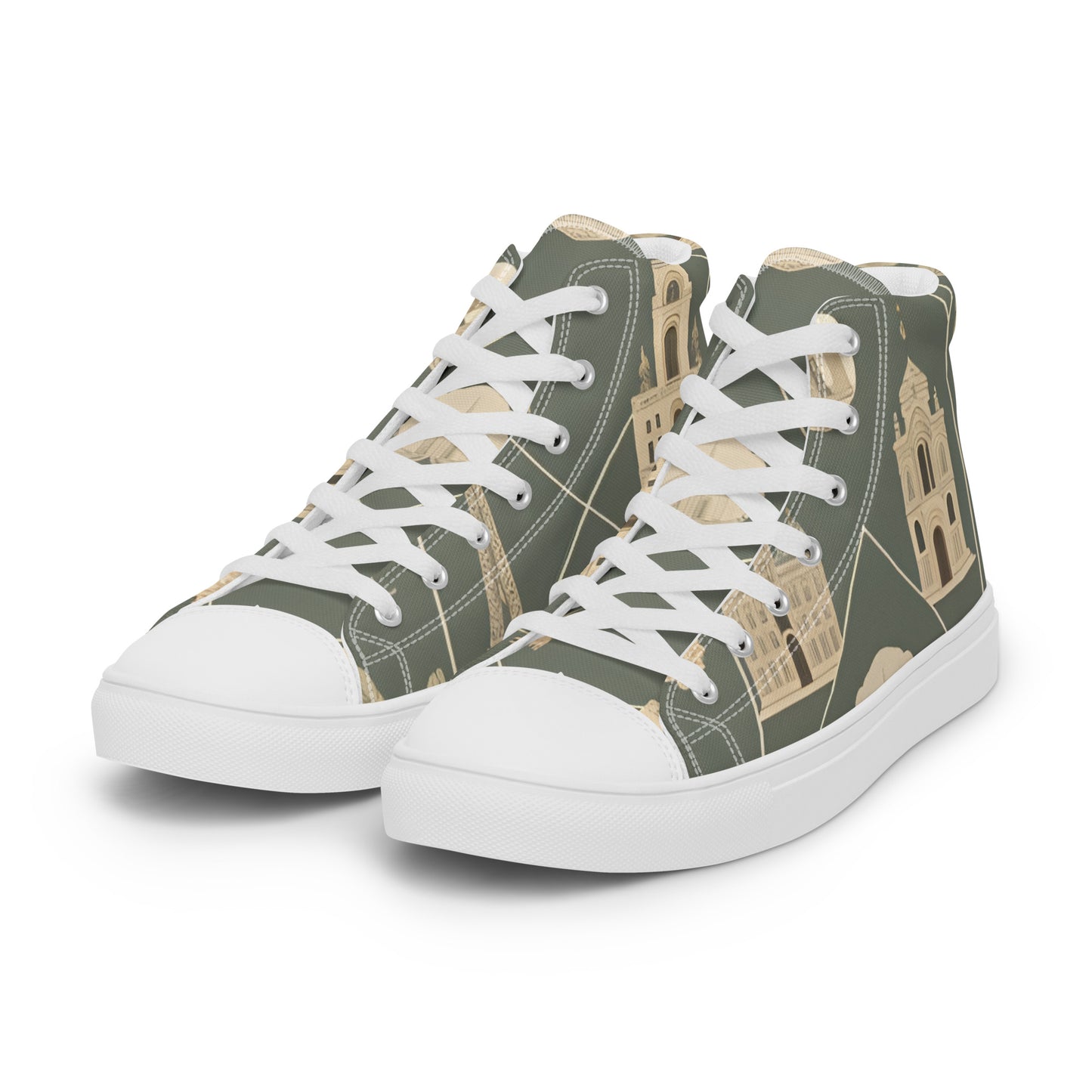 Men’s high top canvas shoes