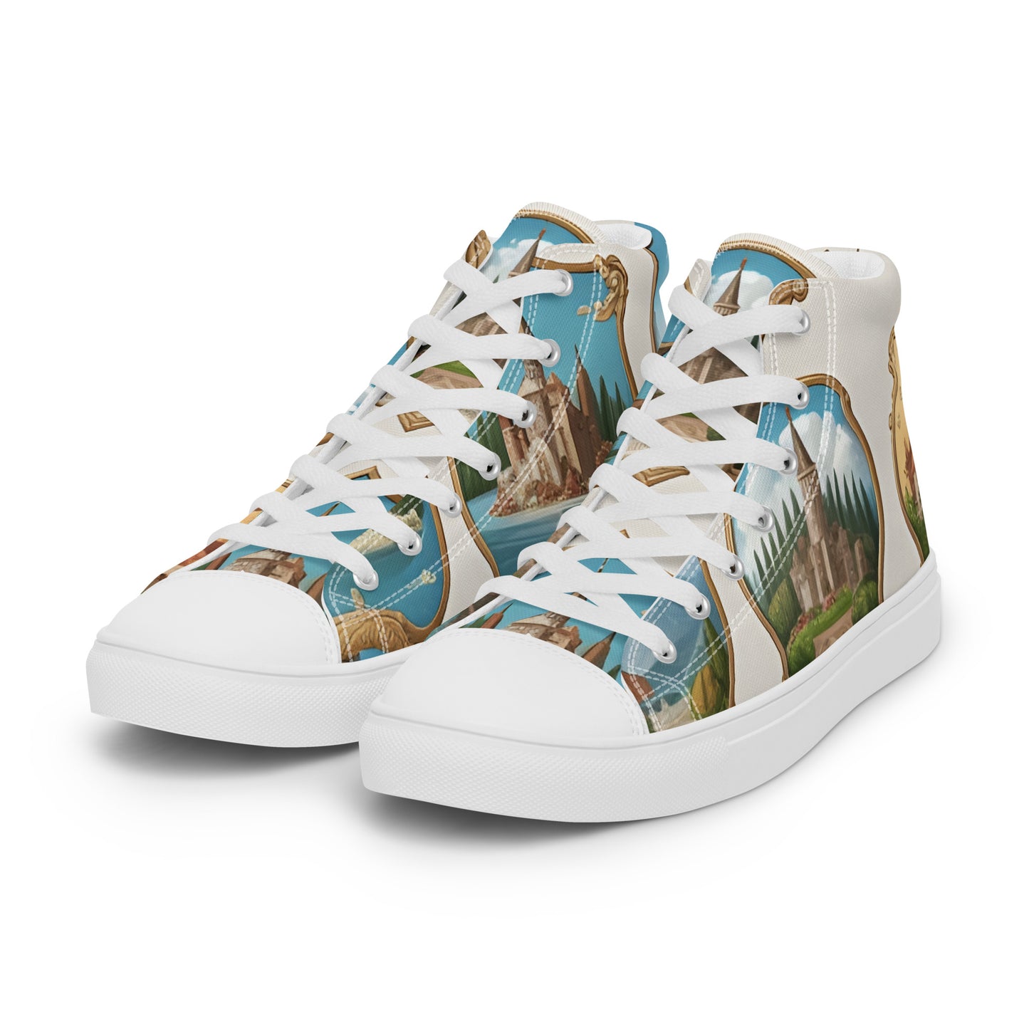 Men’s high top canvas shoes