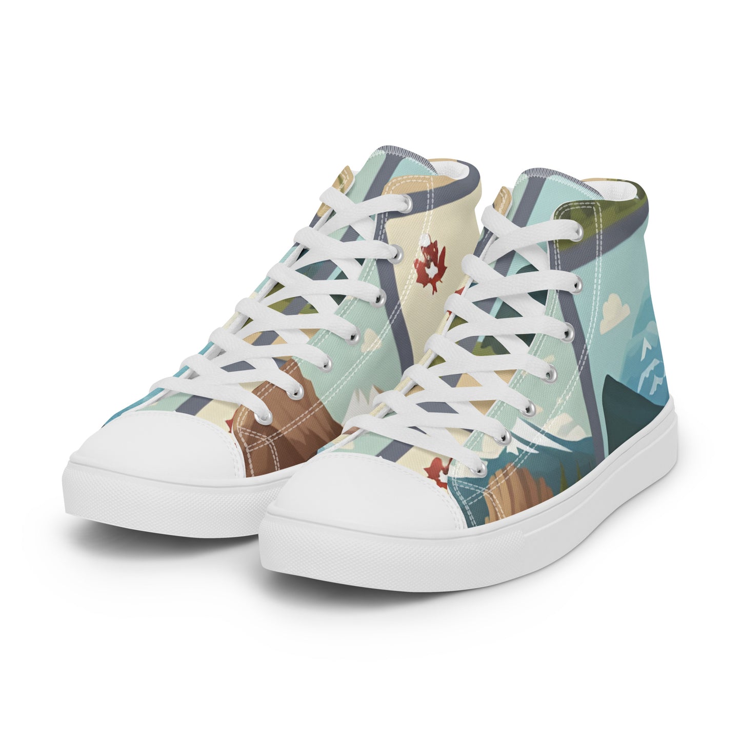 Men’s high top canvas shoes