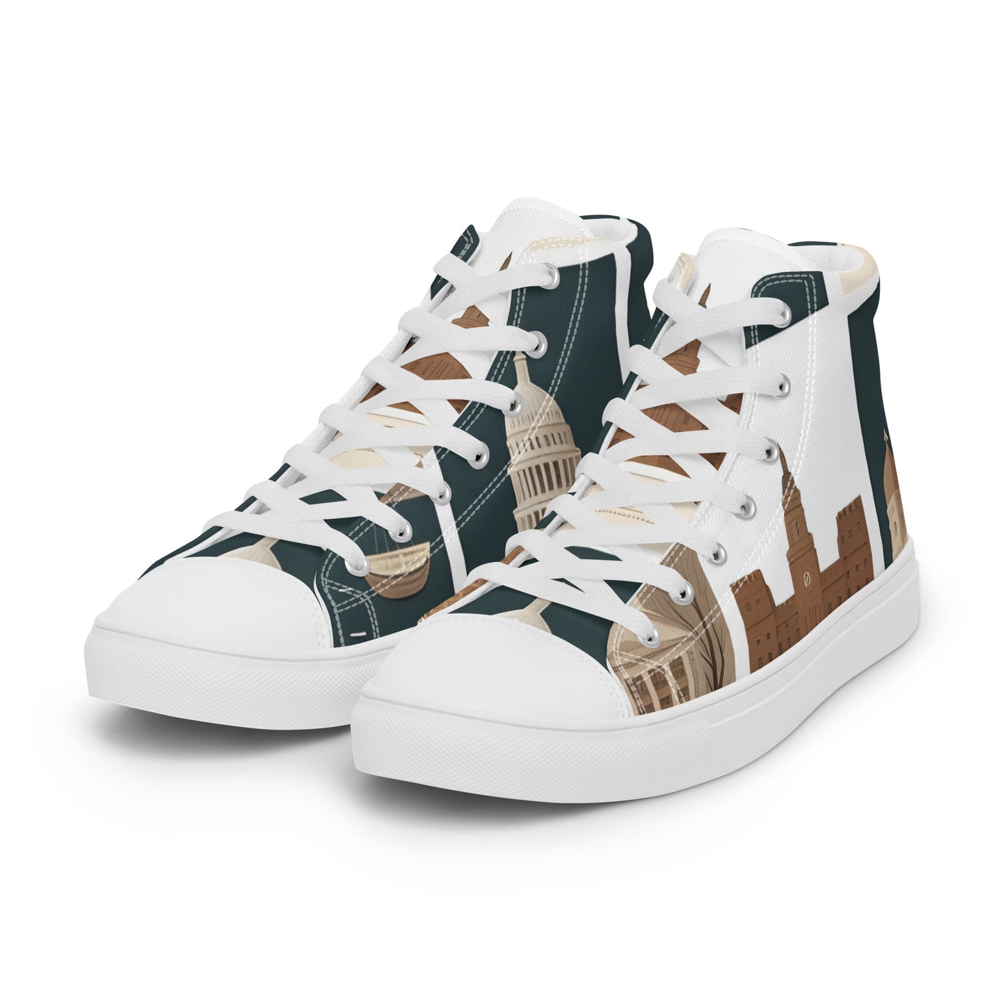 Men’s high top canvas shoes