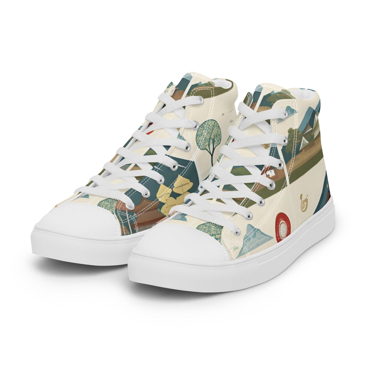 Men’s high top canvas shoes