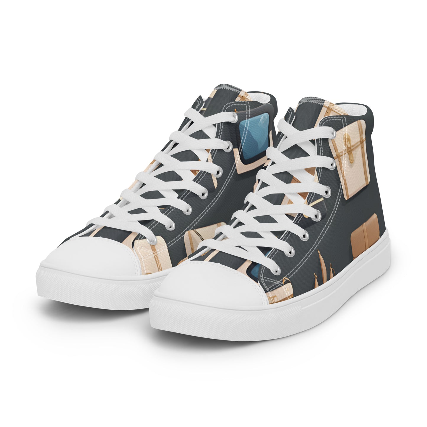 Men’s high top canvas shoes