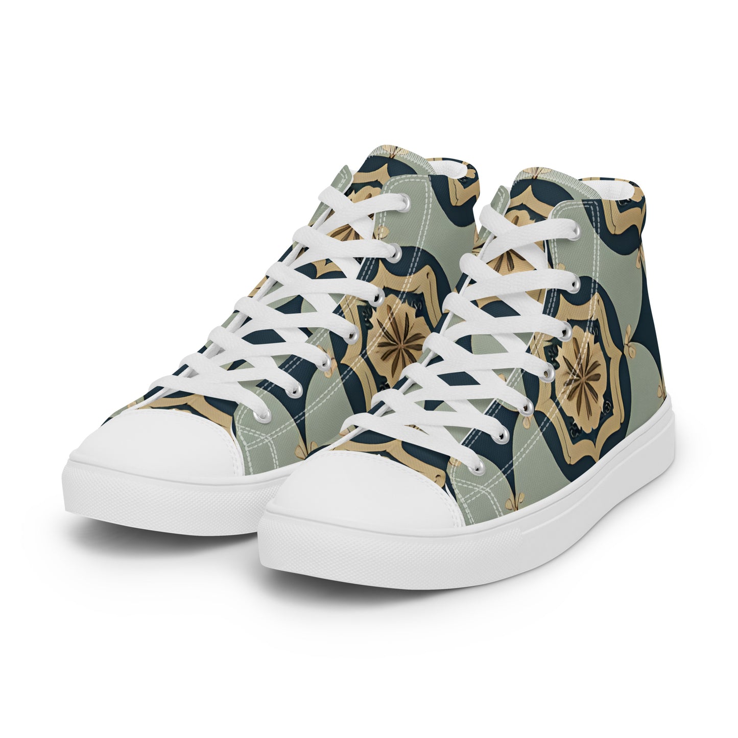 Men’s high top canvas shoes