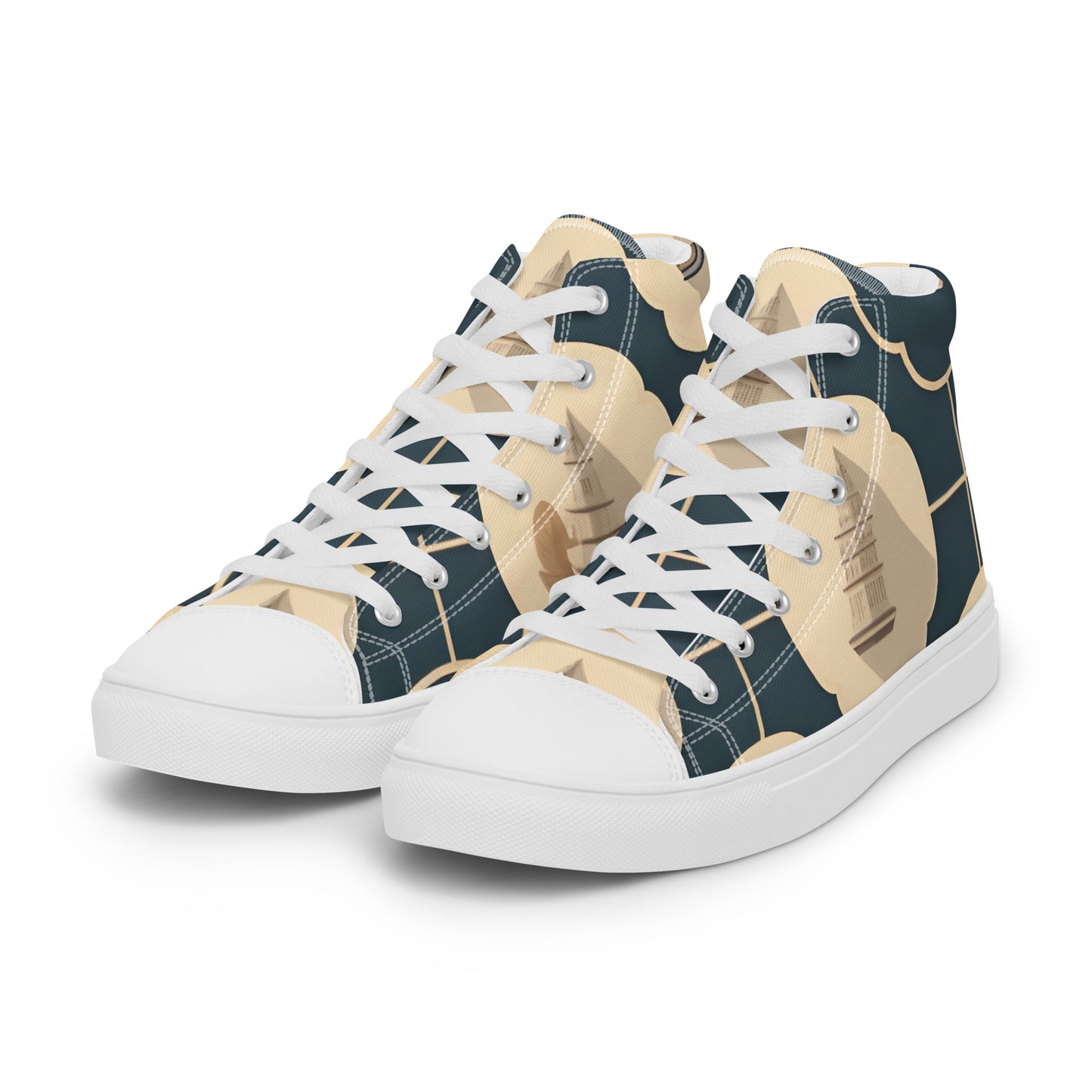 Men’s high top canvas shoes