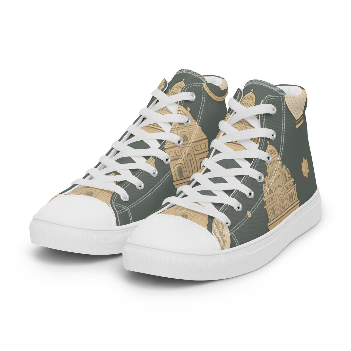 Men’s high top canvas shoes