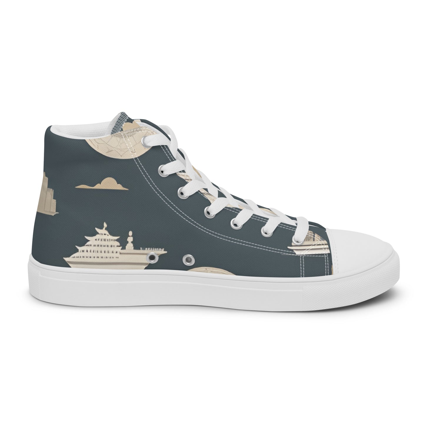 Men’s high top canvas shoes