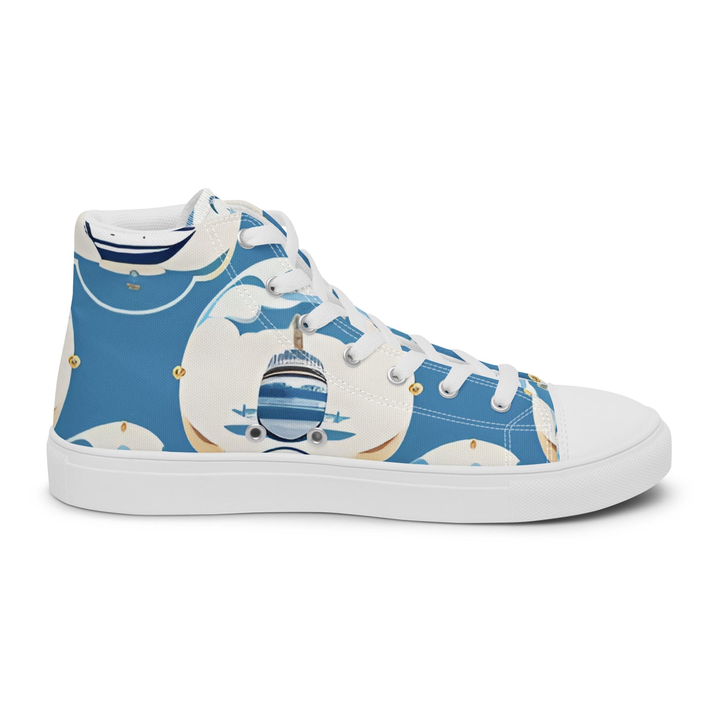 Men’s high top canvas shoes