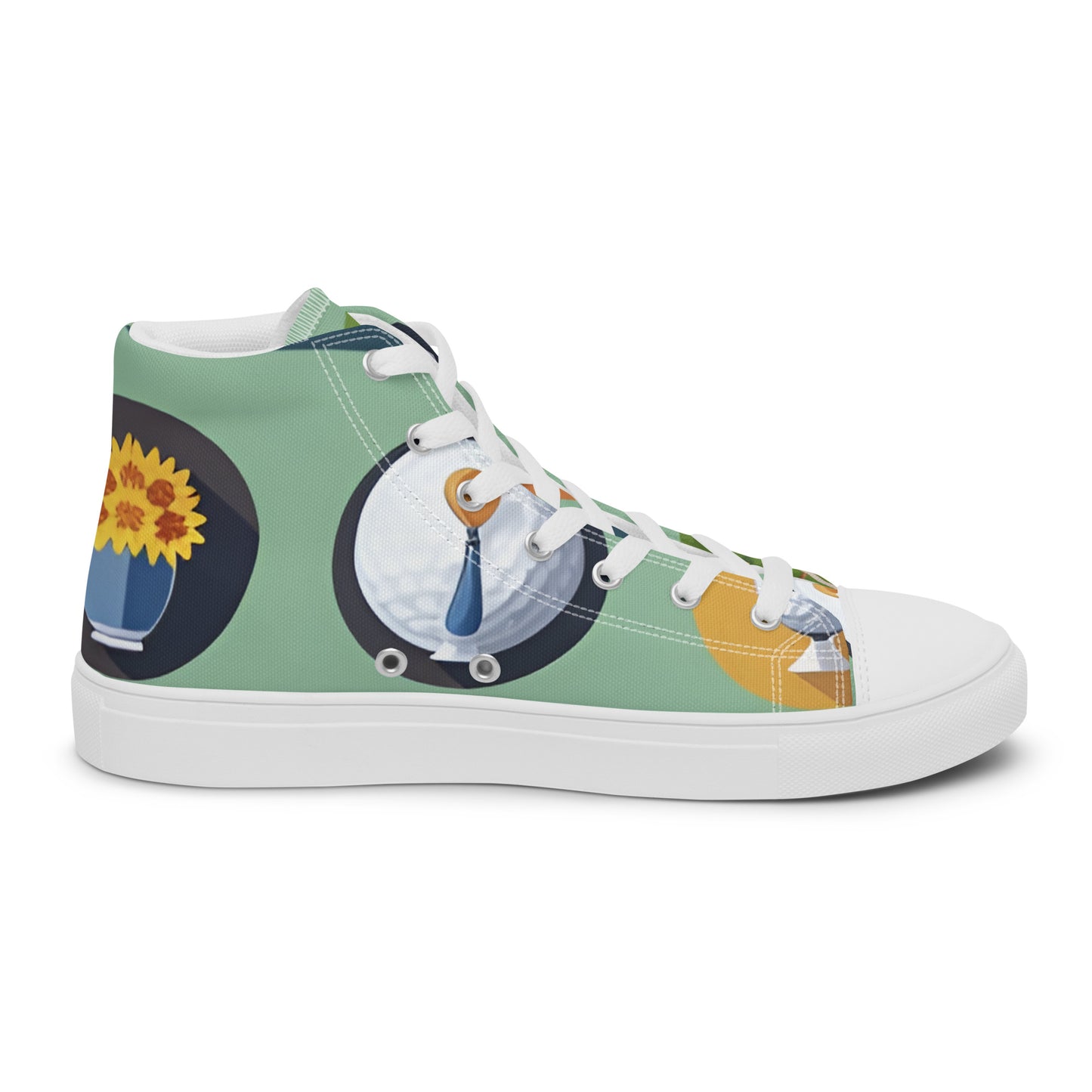 Men’s high top canvas shoes