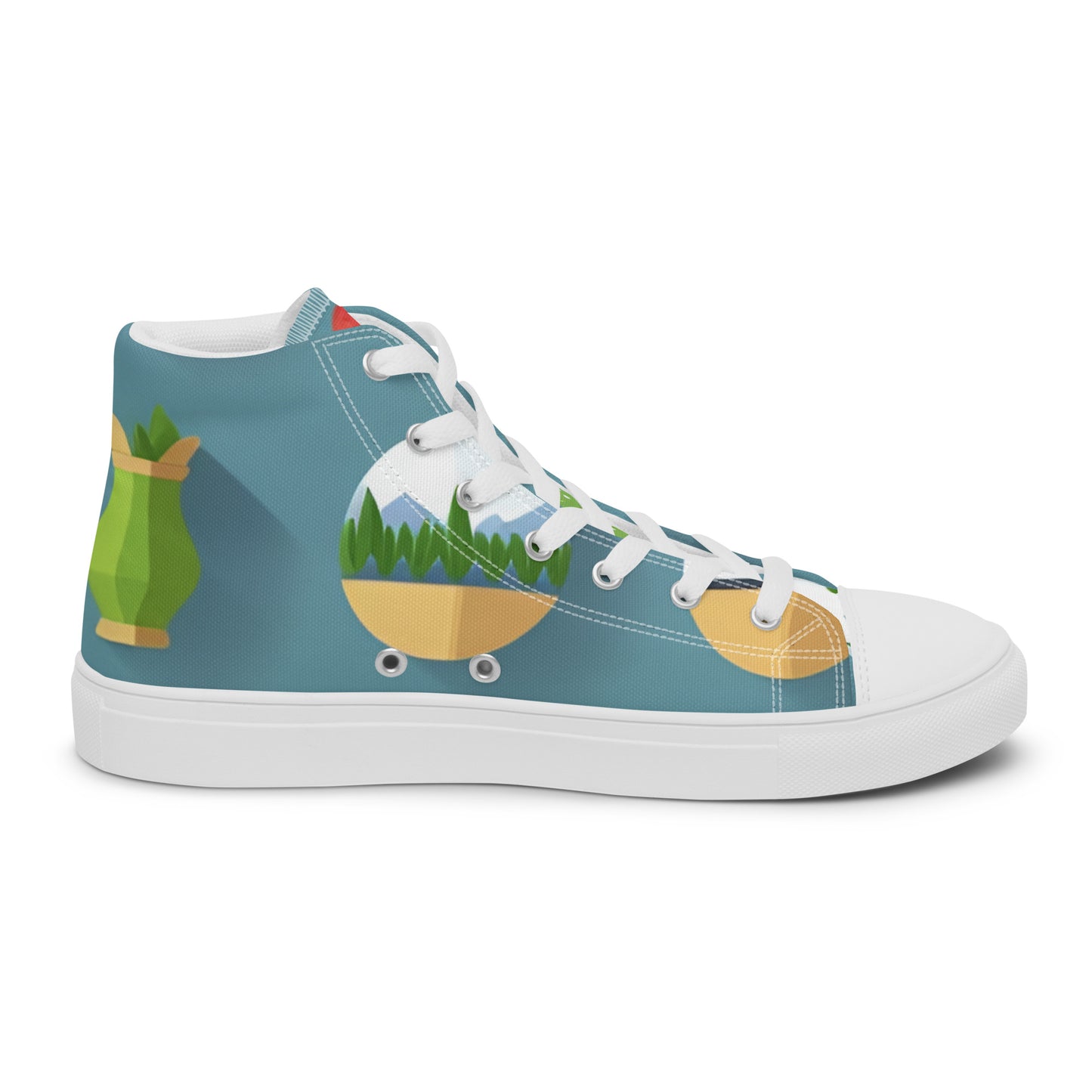 Men’s high top canvas shoes