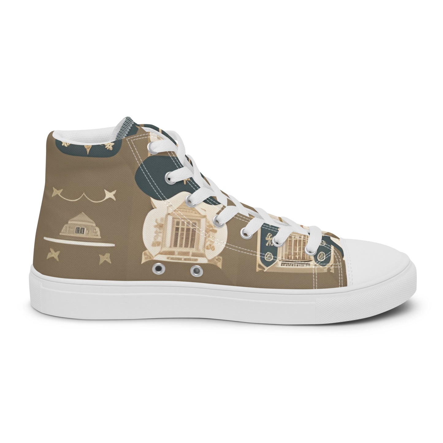 Men’s high top canvas shoes