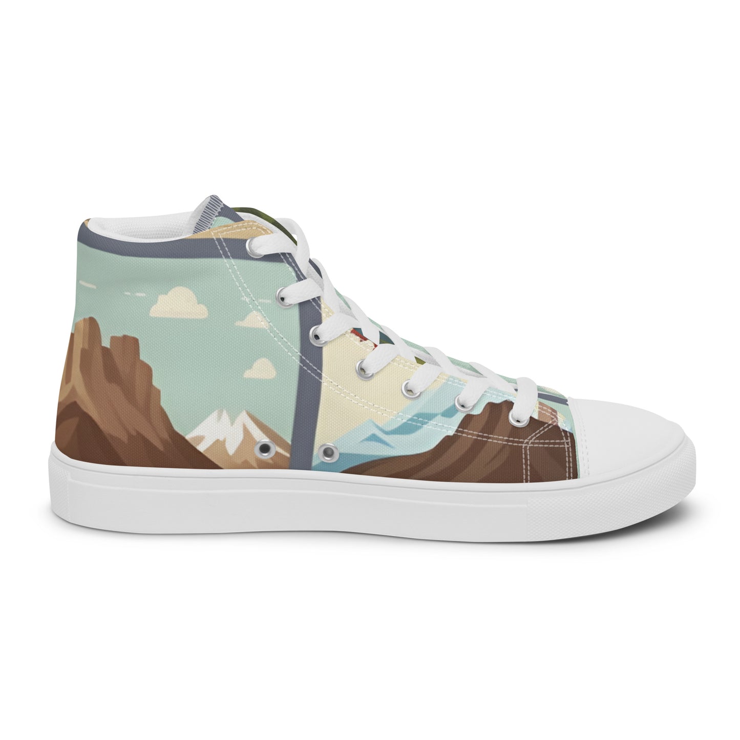 Men’s high top canvas shoes