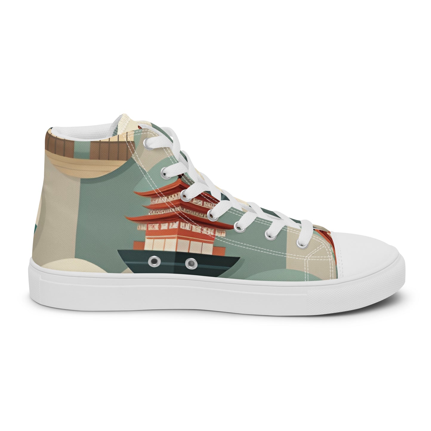 Men’s high top canvas shoes