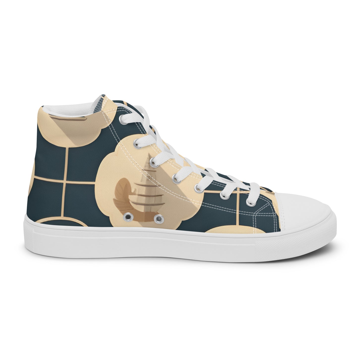 Men’s high top canvas shoes