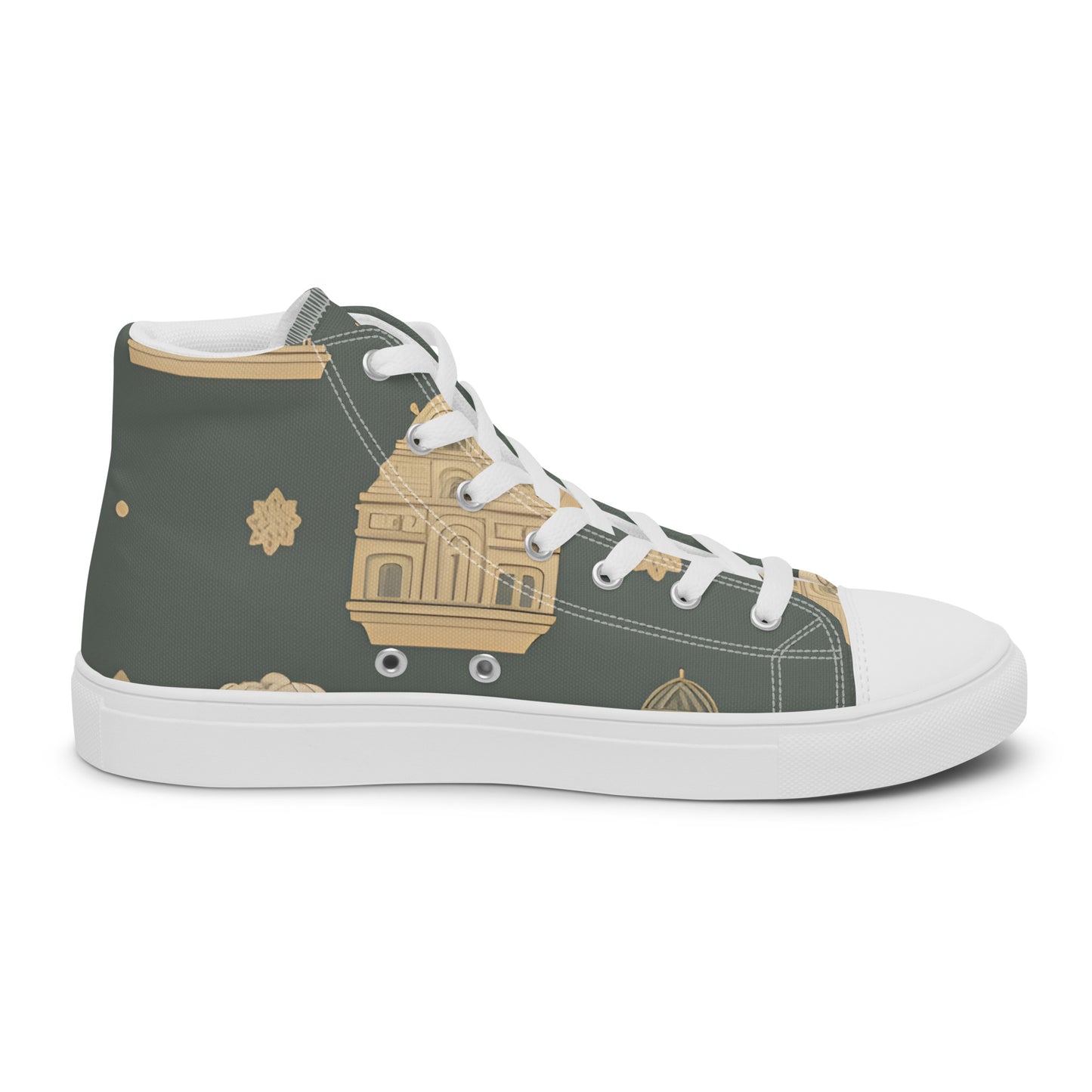 Men’s high top canvas shoes