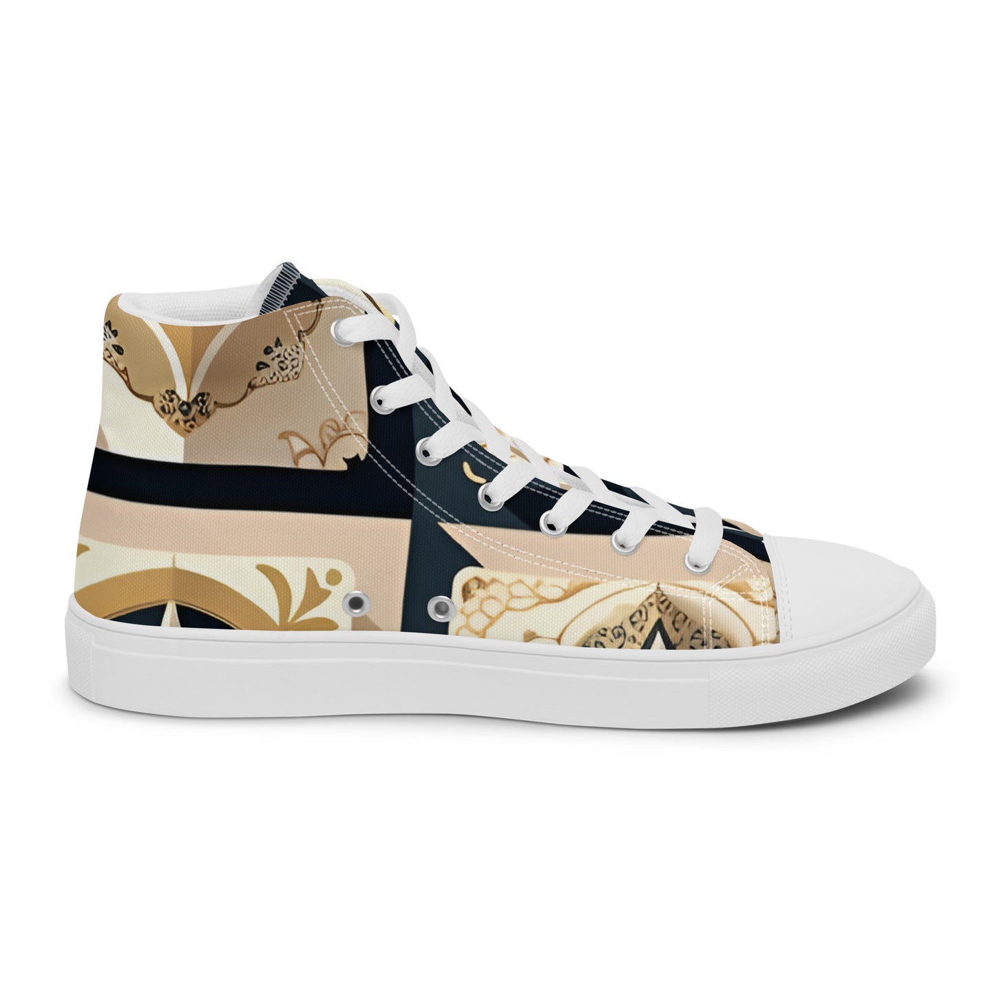 Men’s high top canvas shoes