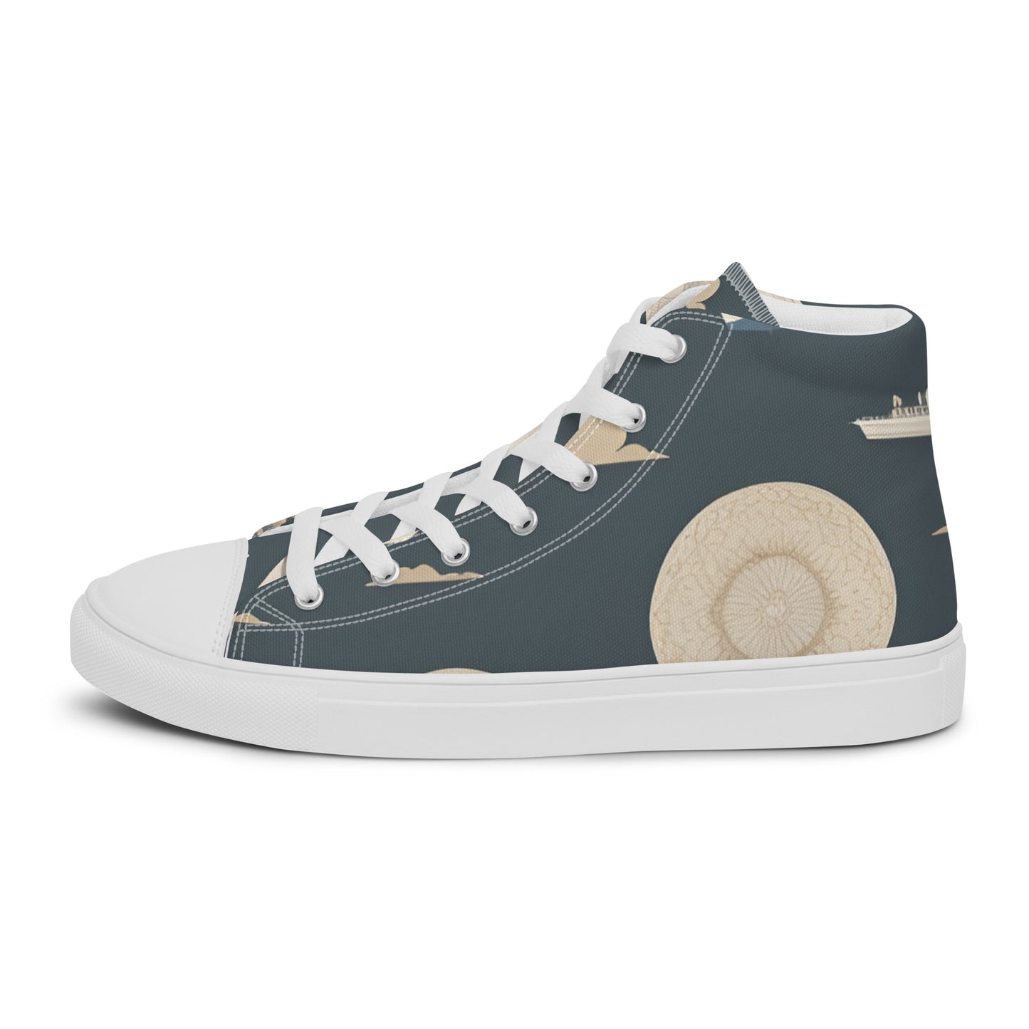 Men’s high top canvas shoes