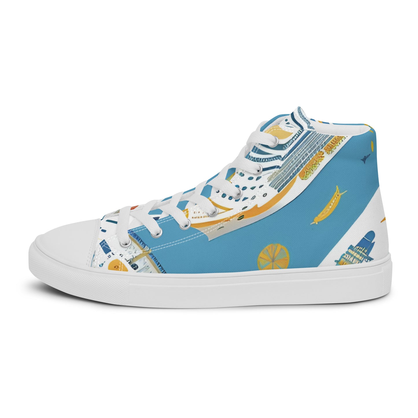 Men’s high top canvas shoes