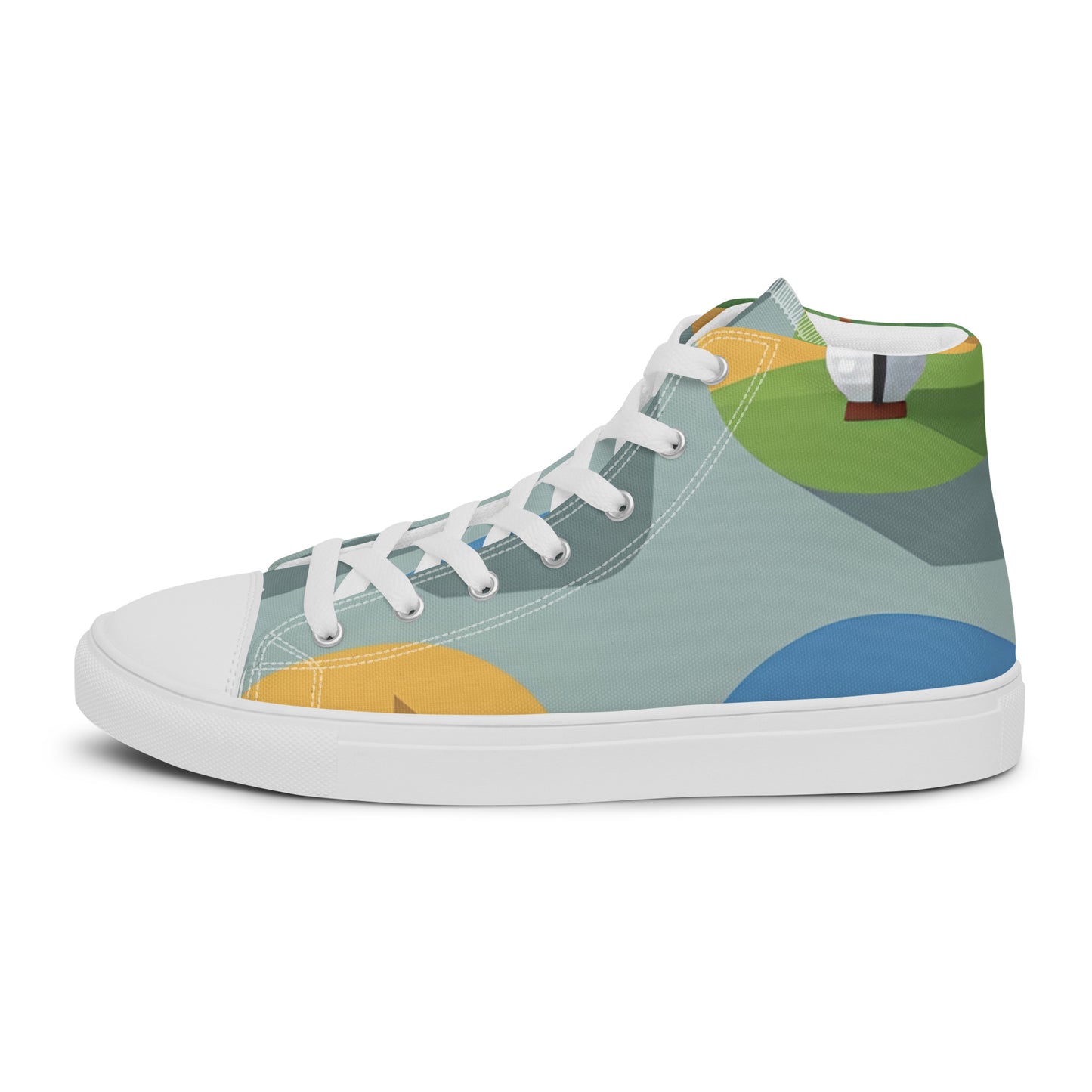 Men’s high top canvas shoes