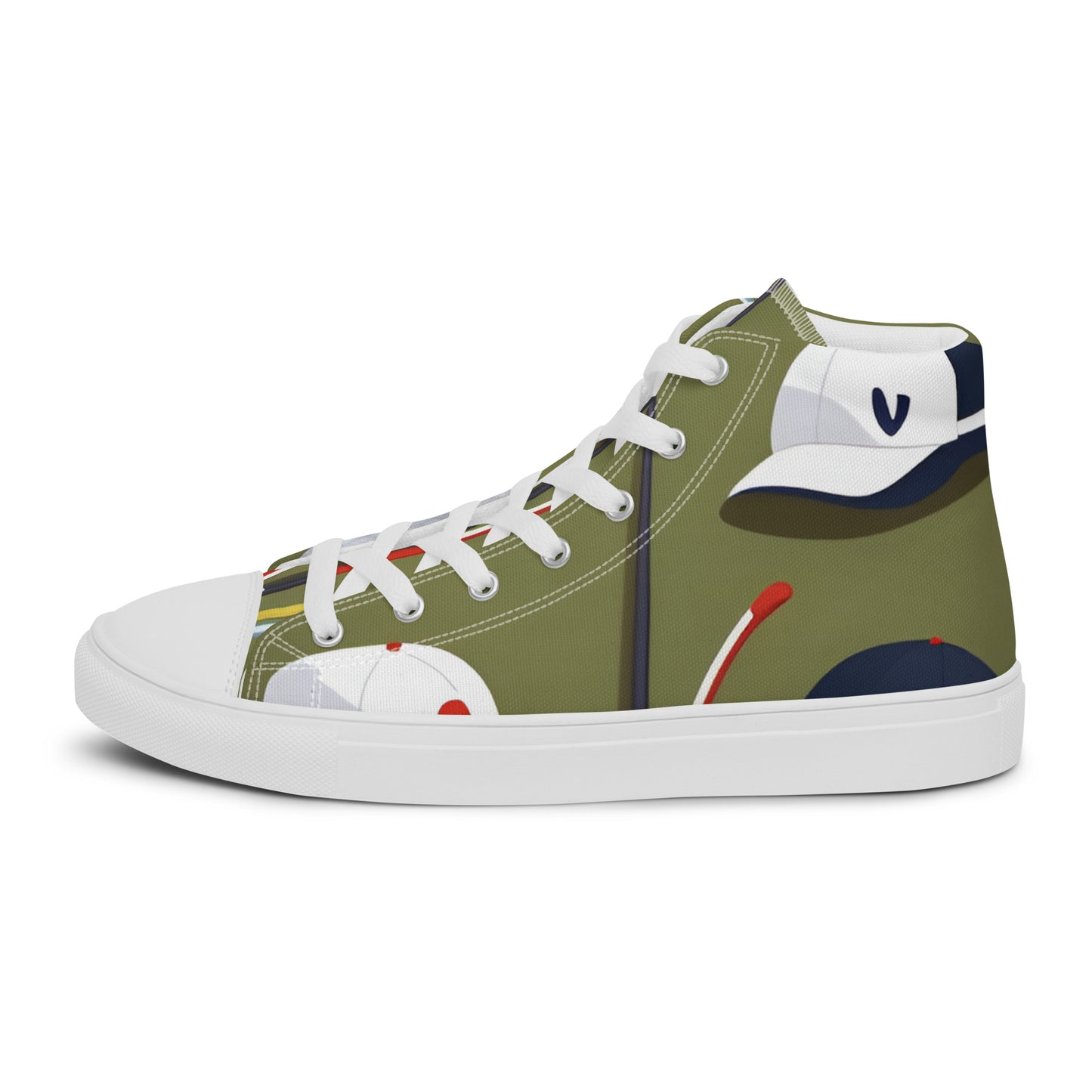 Men’s high top canvas shoes