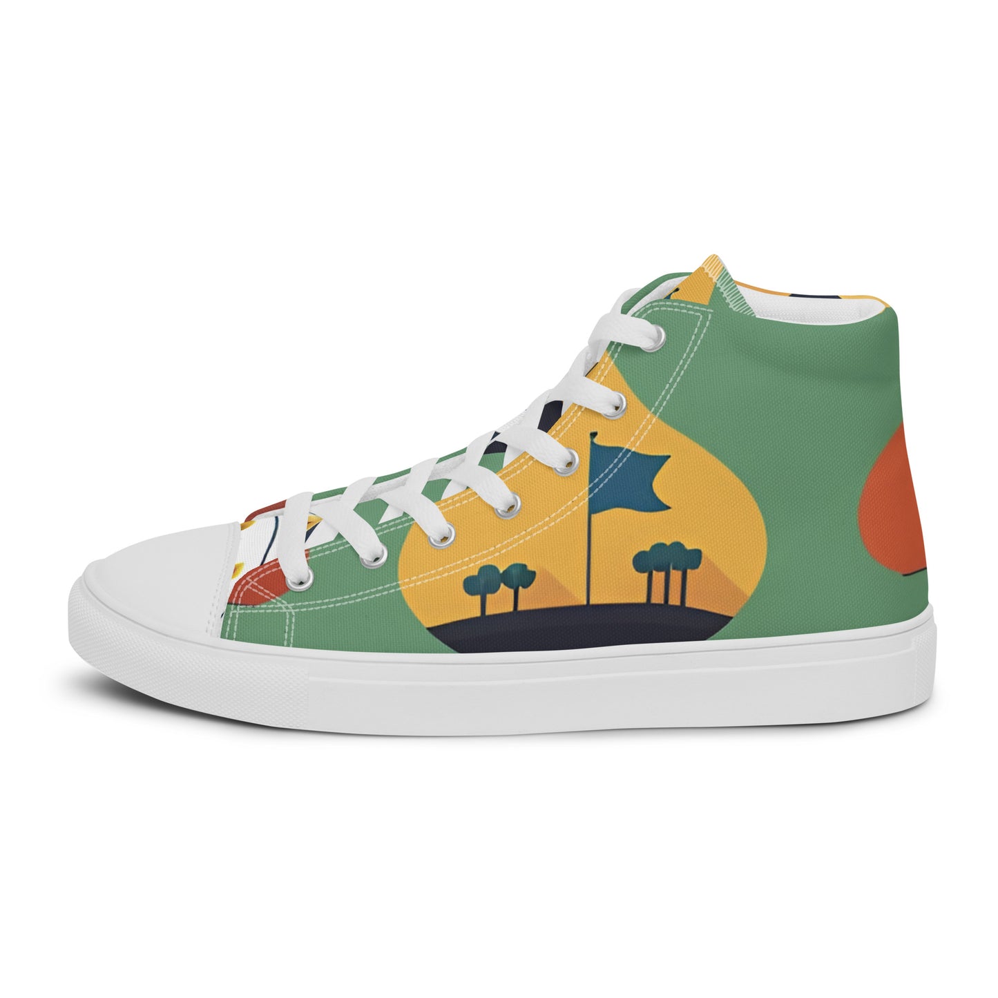 Men’s high top canvas shoes