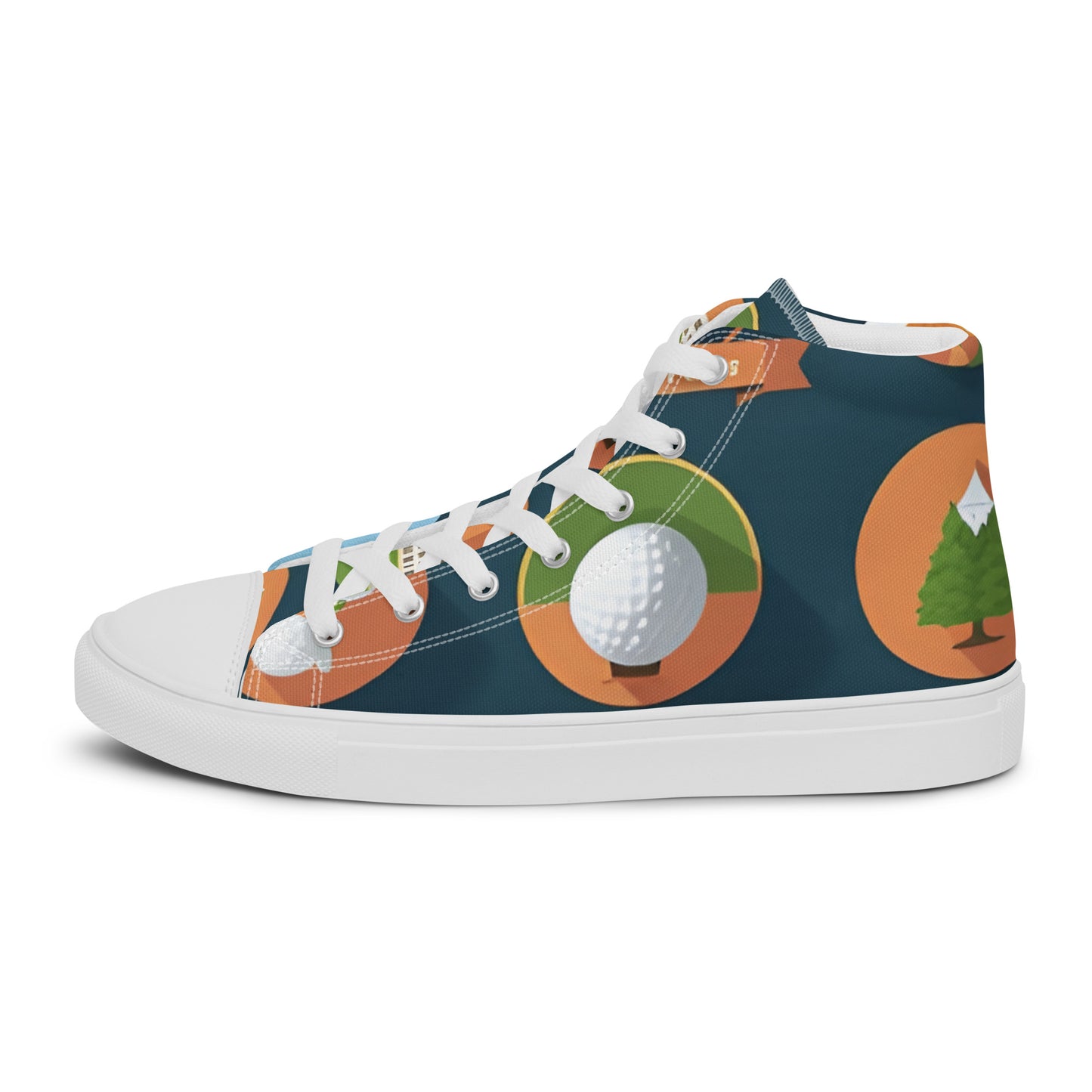 Men’s high top canvas shoes