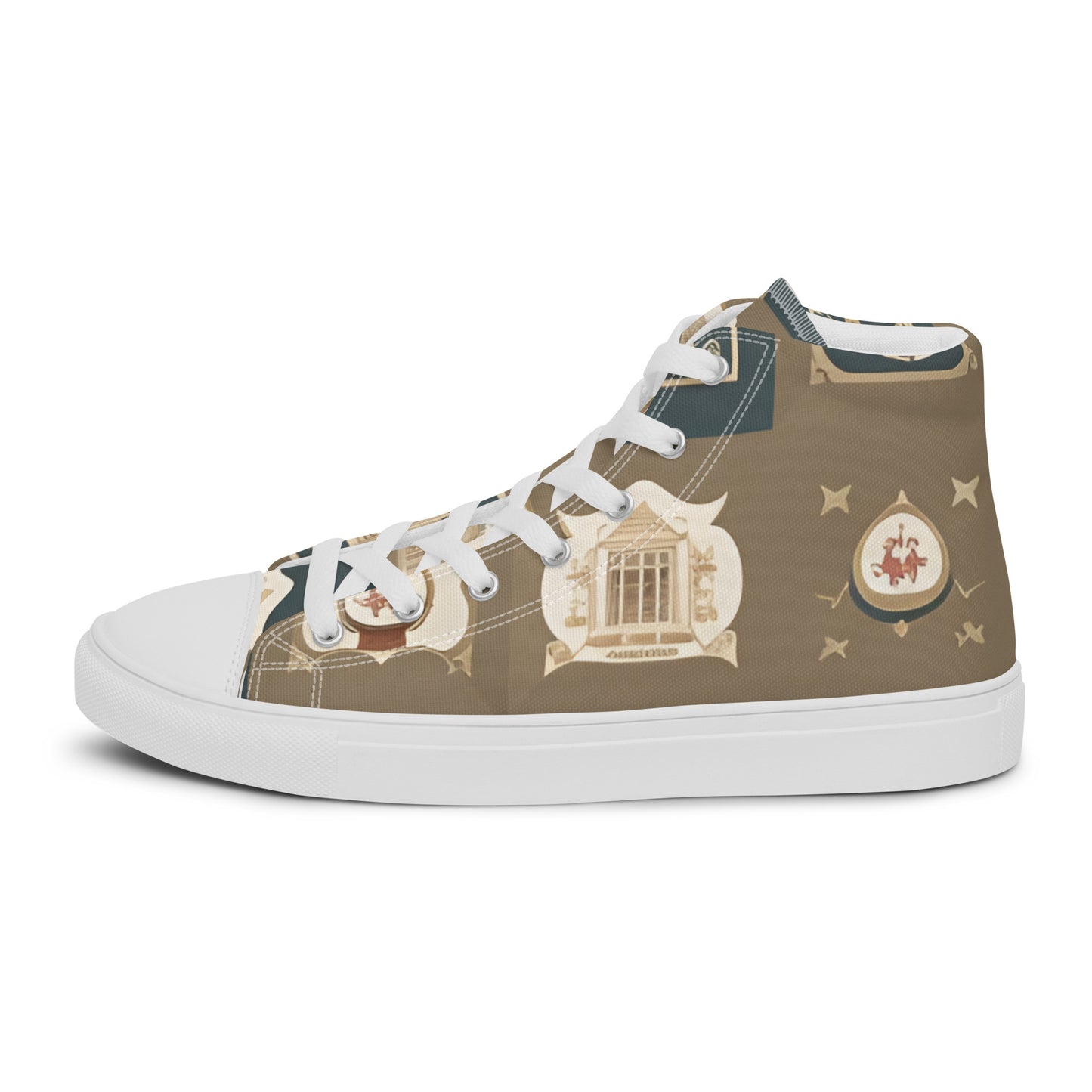 Men’s high top canvas shoes