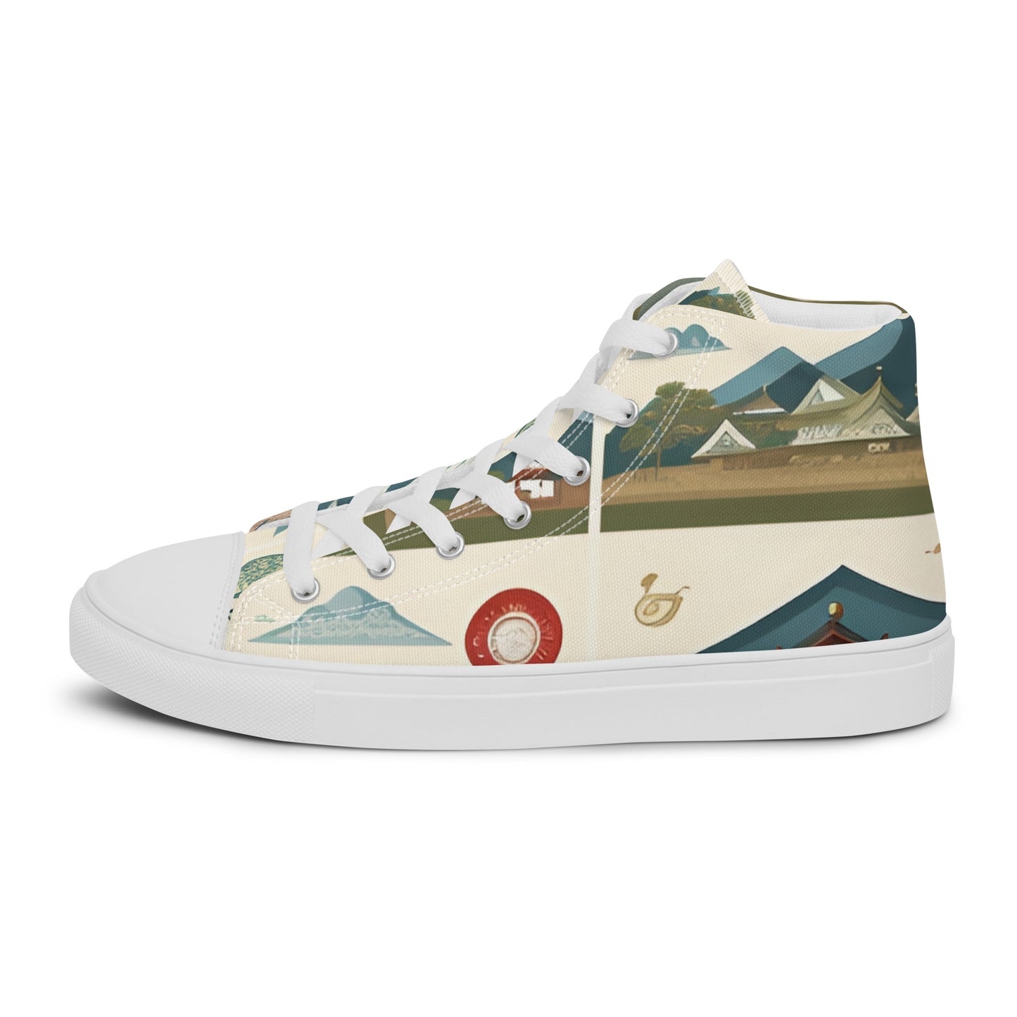 Men’s high top canvas shoes