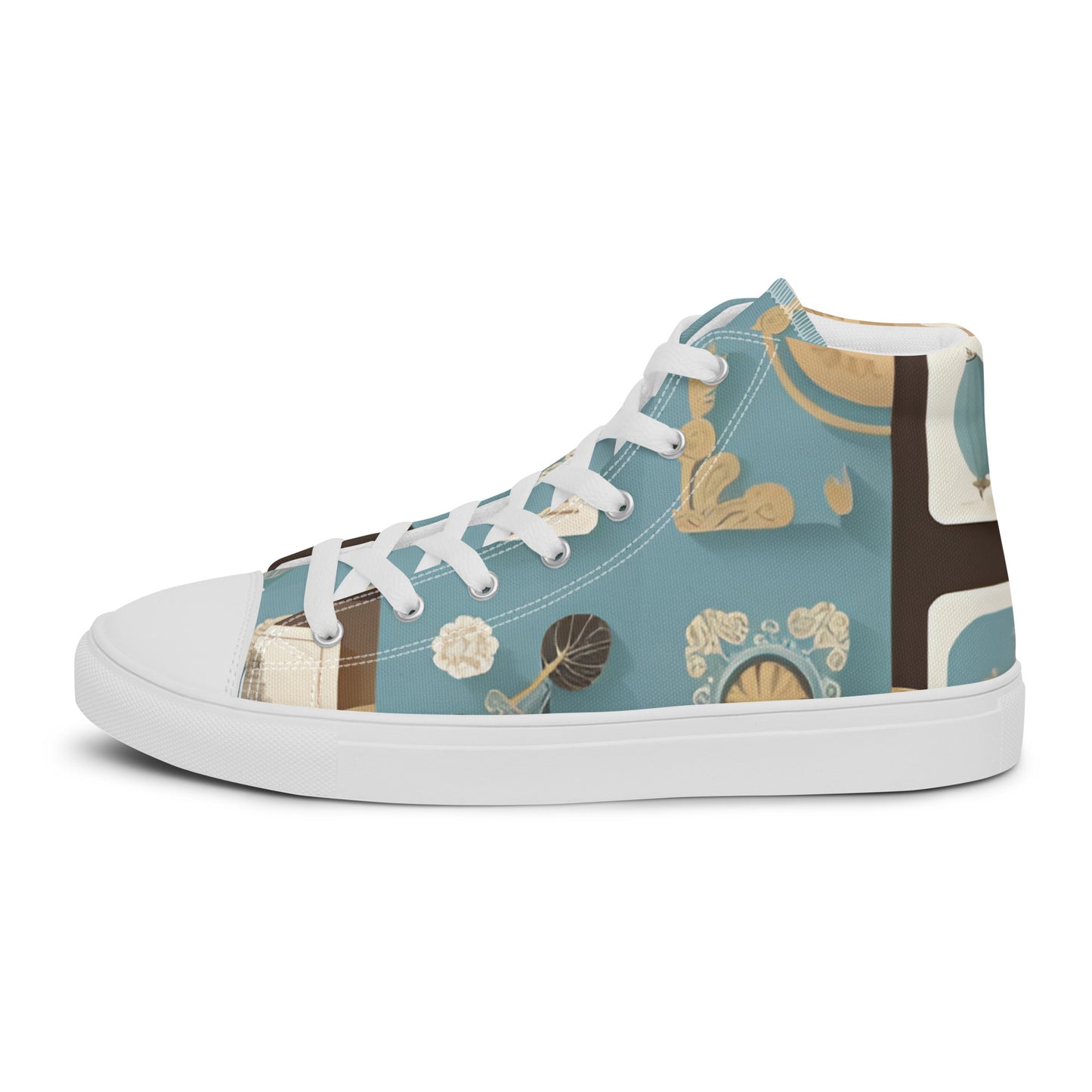 Men’s high top canvas shoes